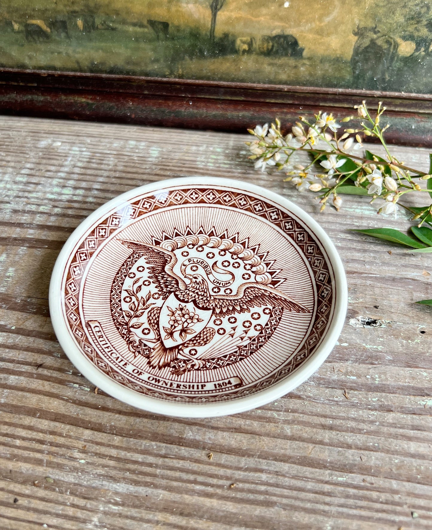 Antique EAGLE Meakin Ironstone Dish