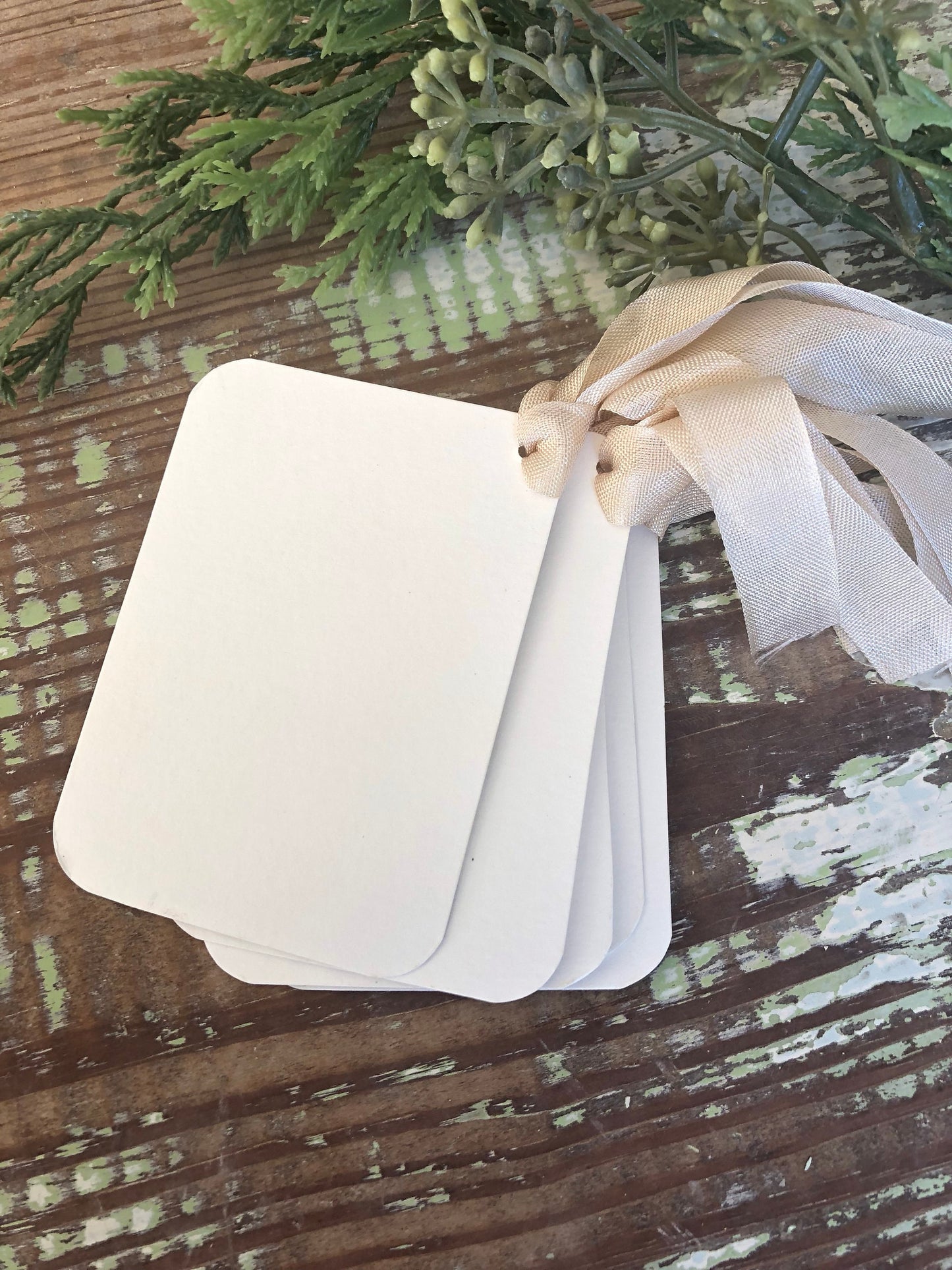 Christmas Vintage Gift Tags SANTA CLAUS St Nick Farmhouse Christmas Decor Card French Shabby Gift Wrap
