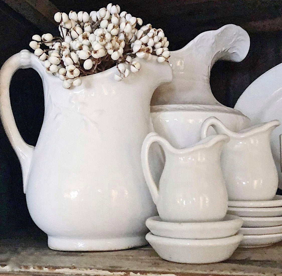 Tallow Berries TEXAS TALLOW Dried White Berry Bundle Bouquet Floral Supplies Farmhouse Home Decor Christmas Easter Wreath Wedding USA Gift