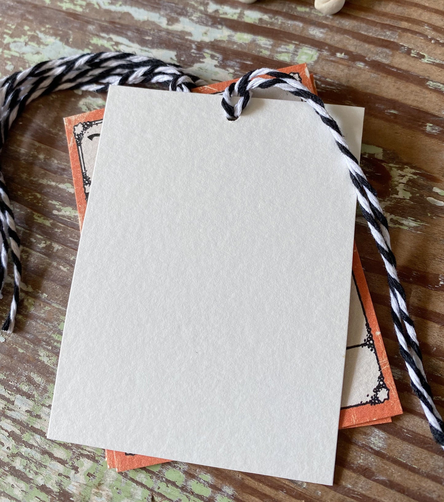 HALLOWEEN Trick or Treat COSTUME Retro Gift Tags Vintage Orange Farmhouse Decor Grungy Party Favor Vintage Halloween Card Fall