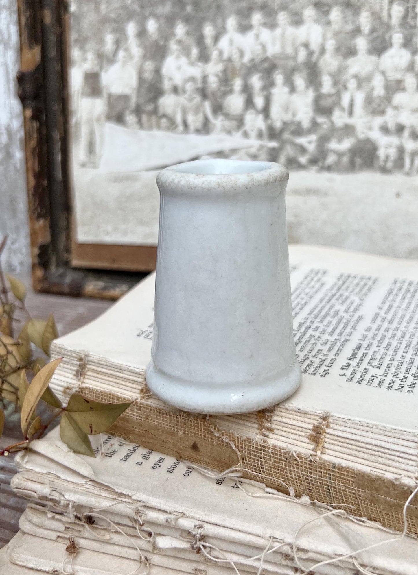Vintage White Ironstone Chunky Creamer Restaurant Ware