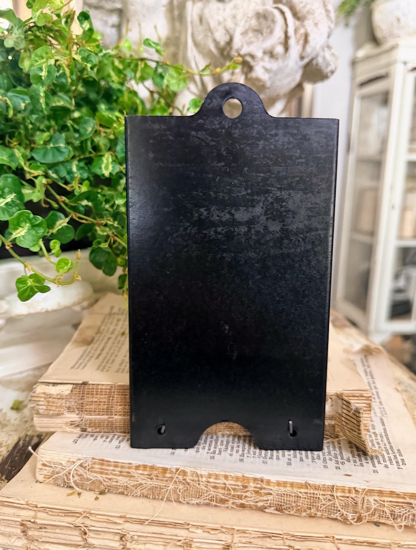 Antique McCaskey Register Clip Holder: TUESDAY Industrial Metal Clipboard