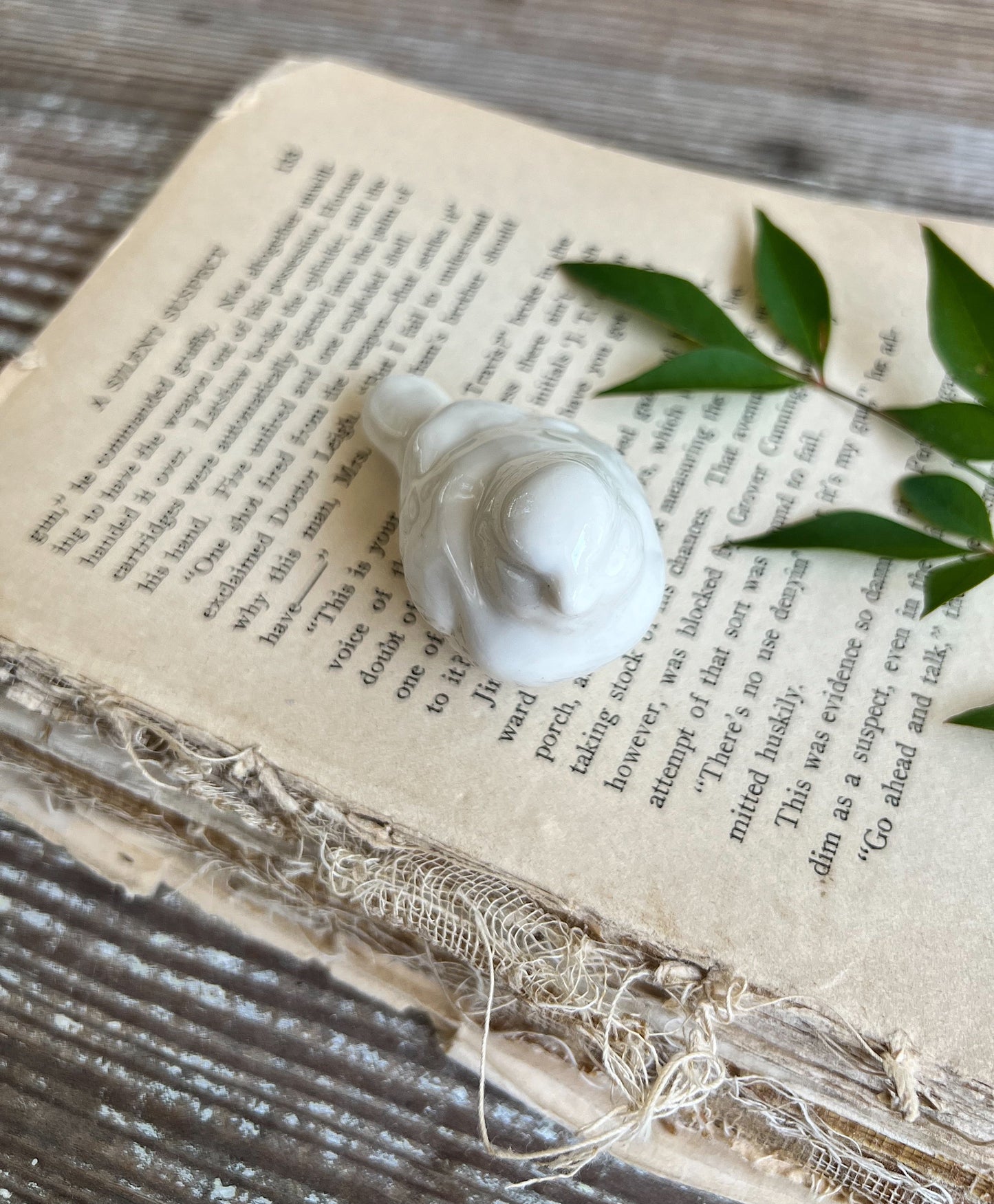 Vintage White Ironstone BIRD