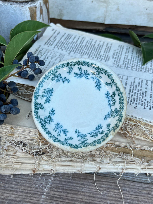 Antique Chunky Ironstone Butter Pat