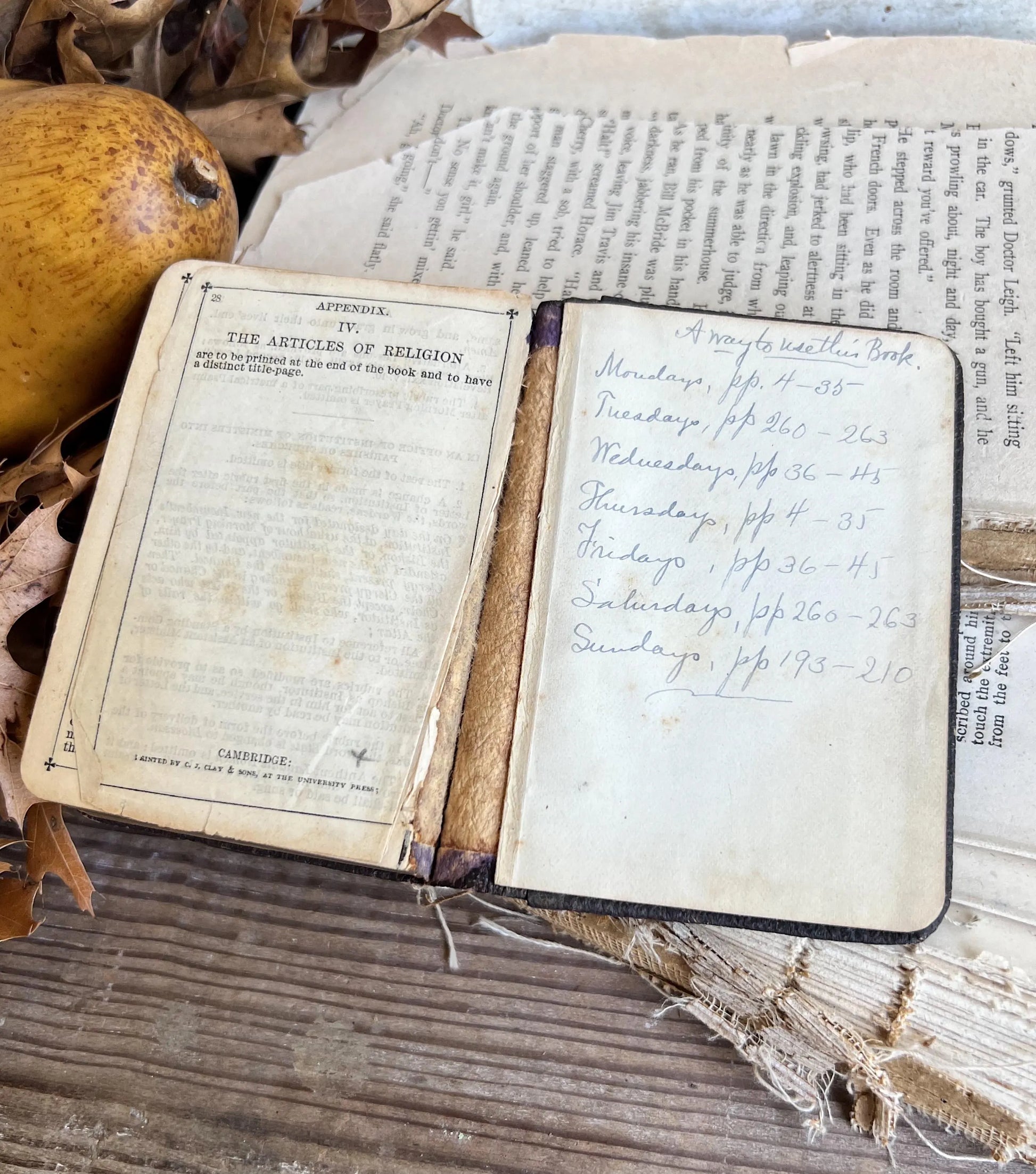 Antique COMMON PRAYER BOOK