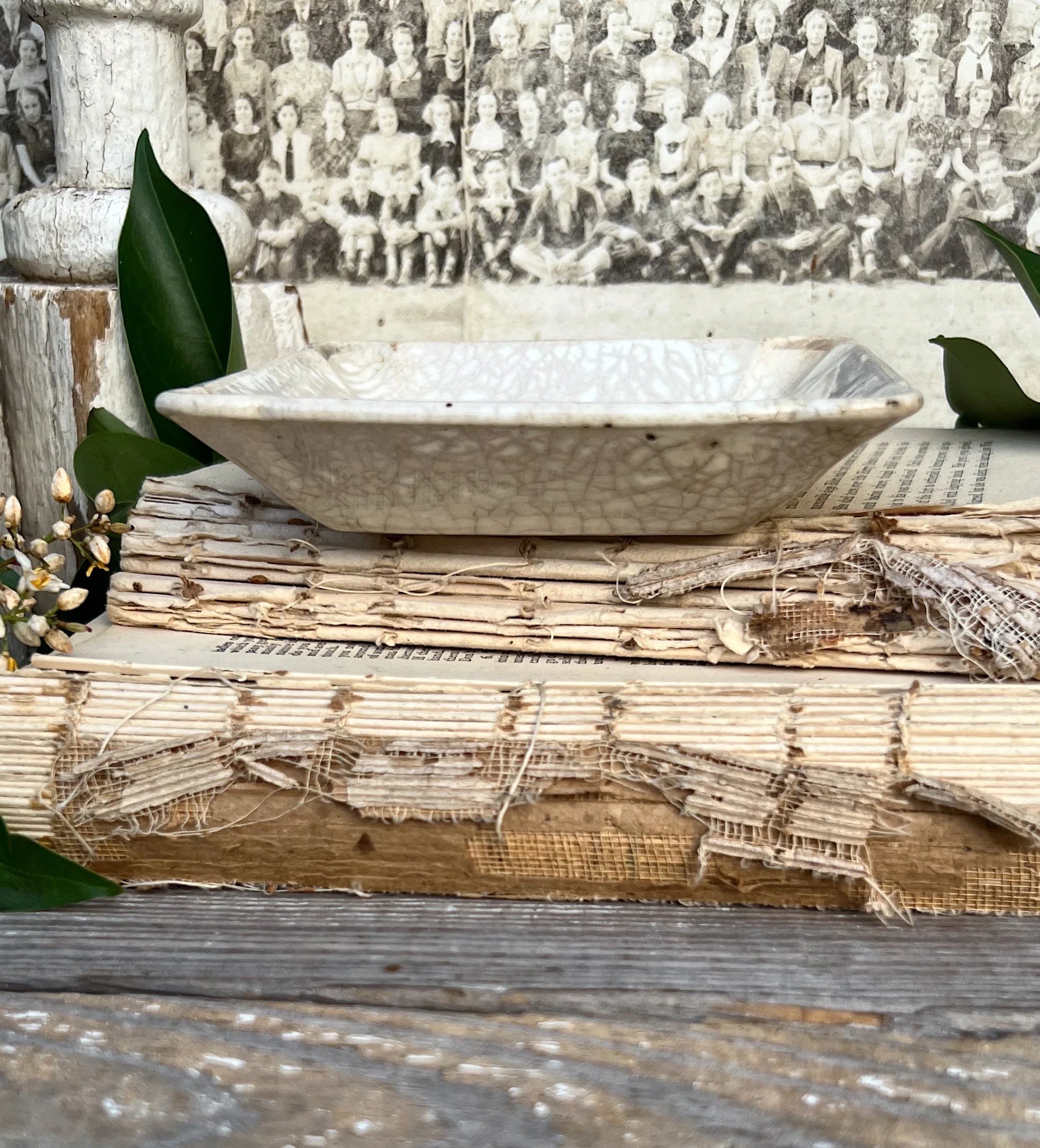 Antique Ironstone Soap Dish