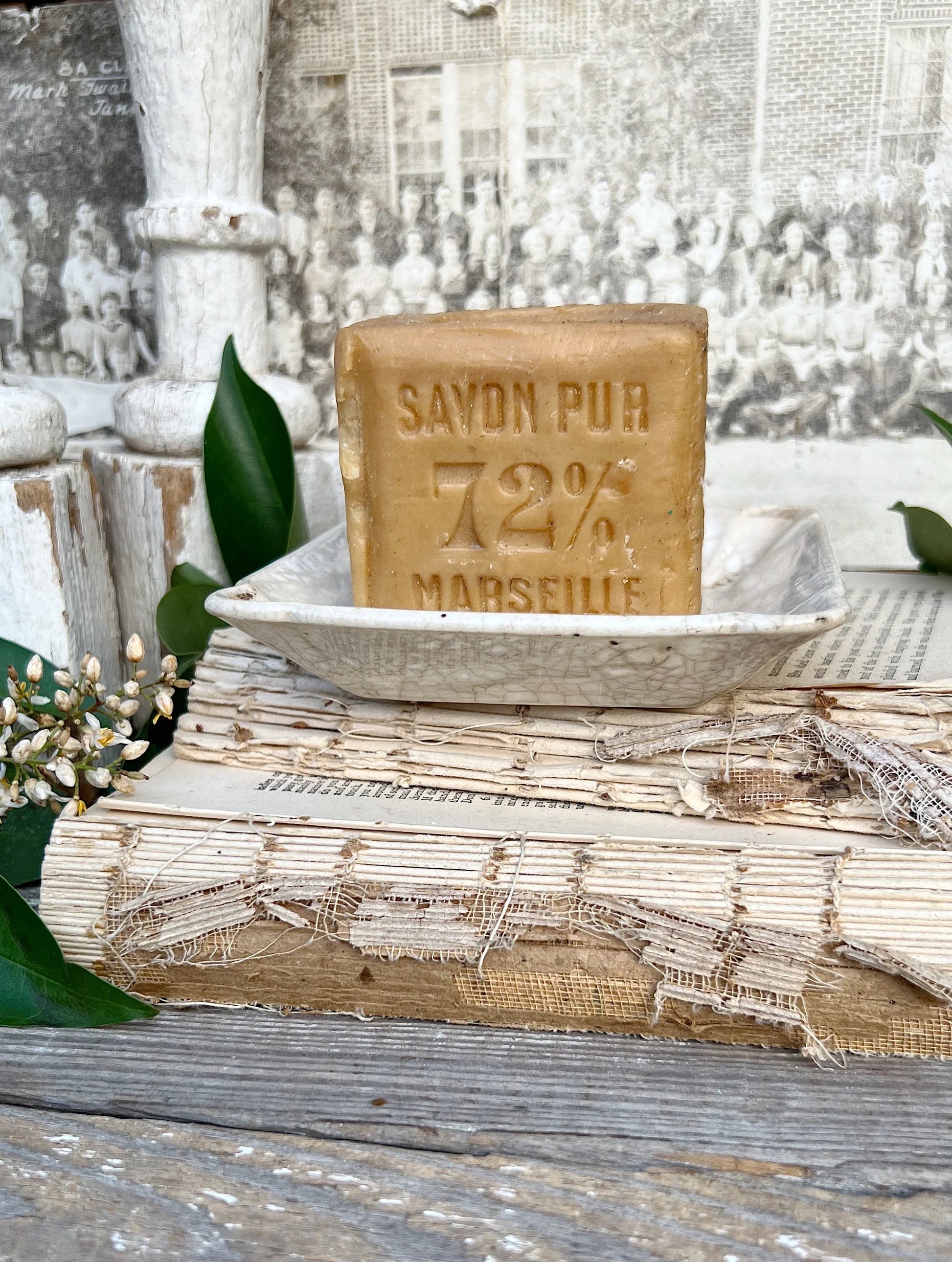 Antique Ironstone Soap Dish