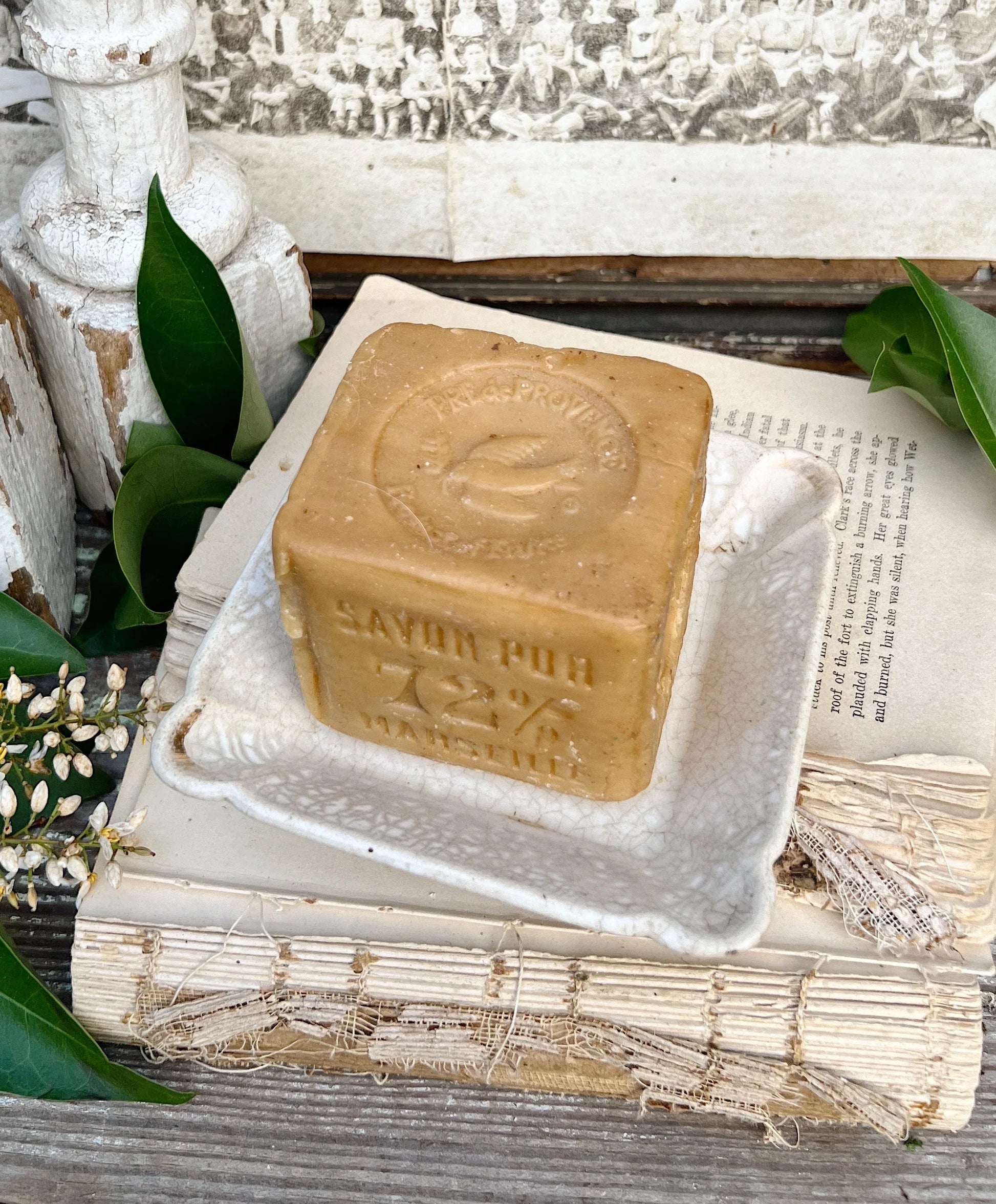 Antique Ironstone Soap Dish
