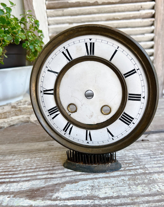 Antique White Porcelain Clock Face