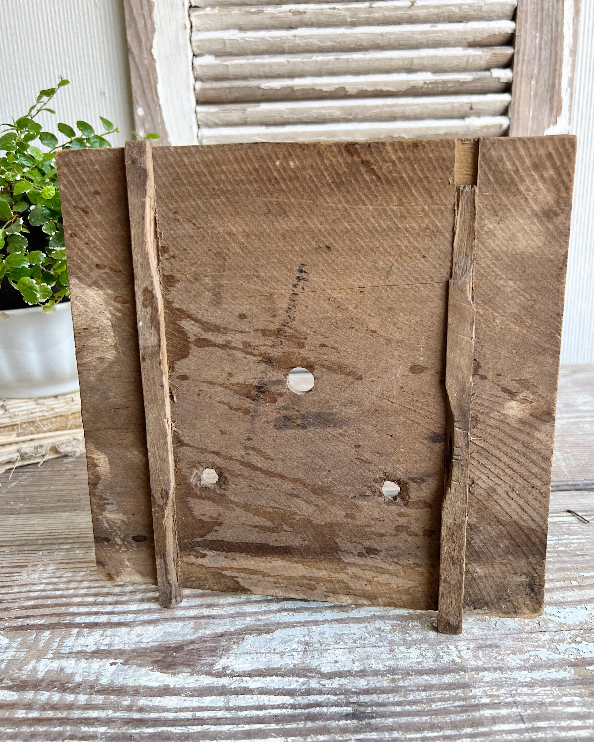 Antique WOOD Clock Face
