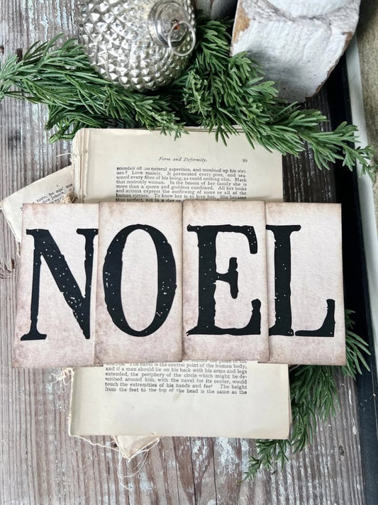 Christmas NOEL Cream Card Set