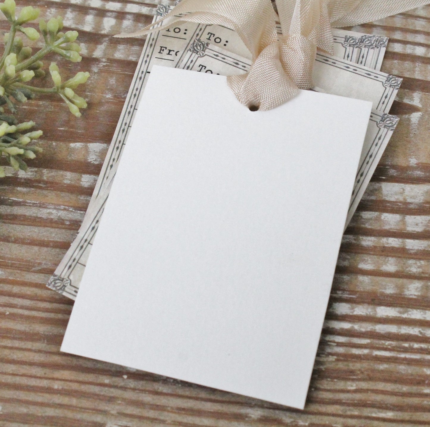 Valentine Vintage Gift Tags Library Card Red Heart Farmhouse Decor Card Shabby