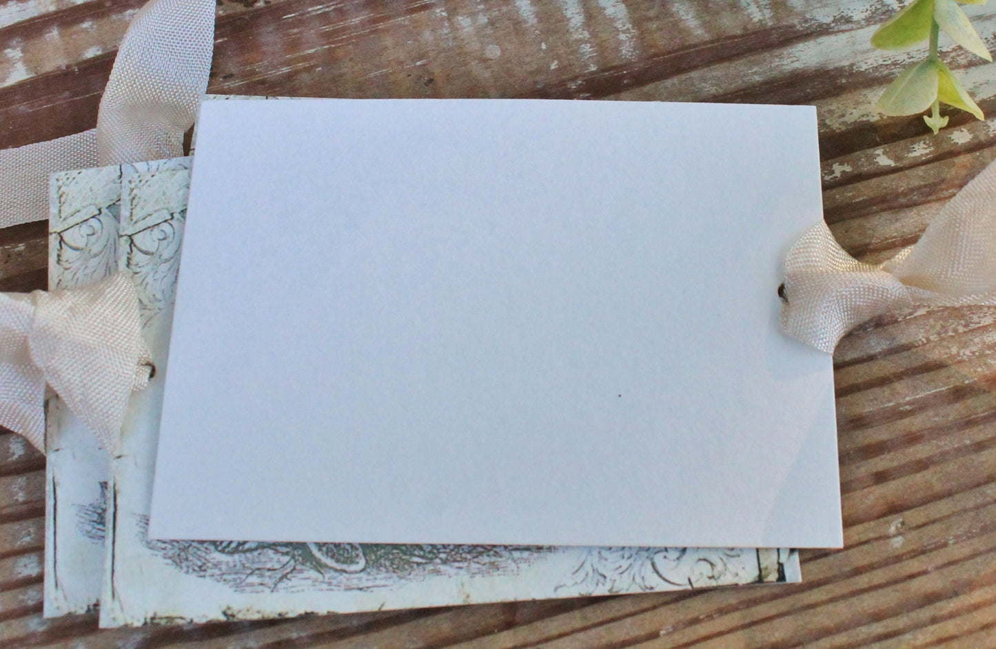 EASTER Vintage Gift Tags Post Card Hoping Rabbit Bunny Crown French Farmhouse Decor Card Shabby SET OF 8