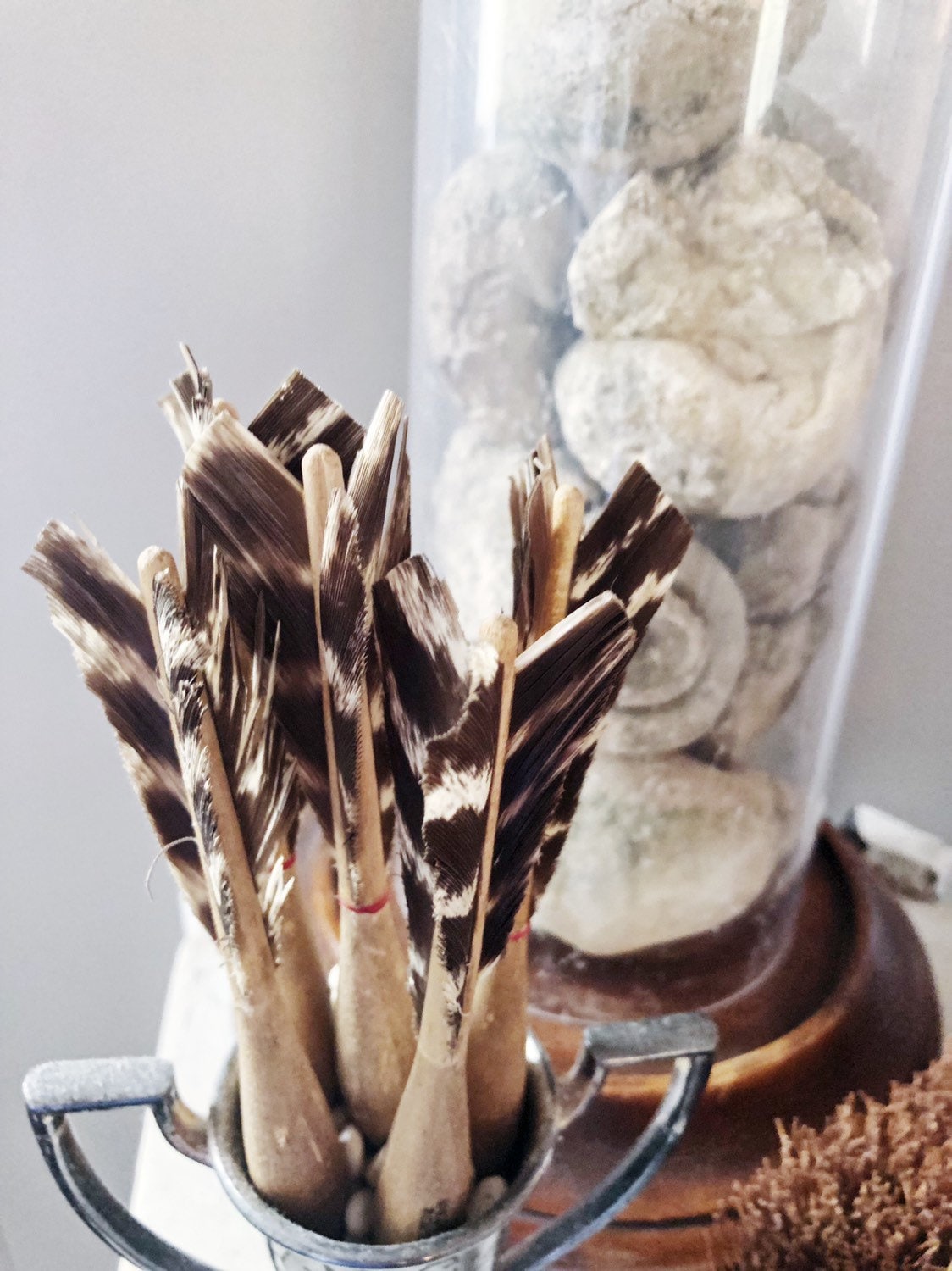 Vintage APEX Feather Dart Official No.2 Industrial Salvage Farmhouse Decor Fixer Upper Wooden Brown Cream