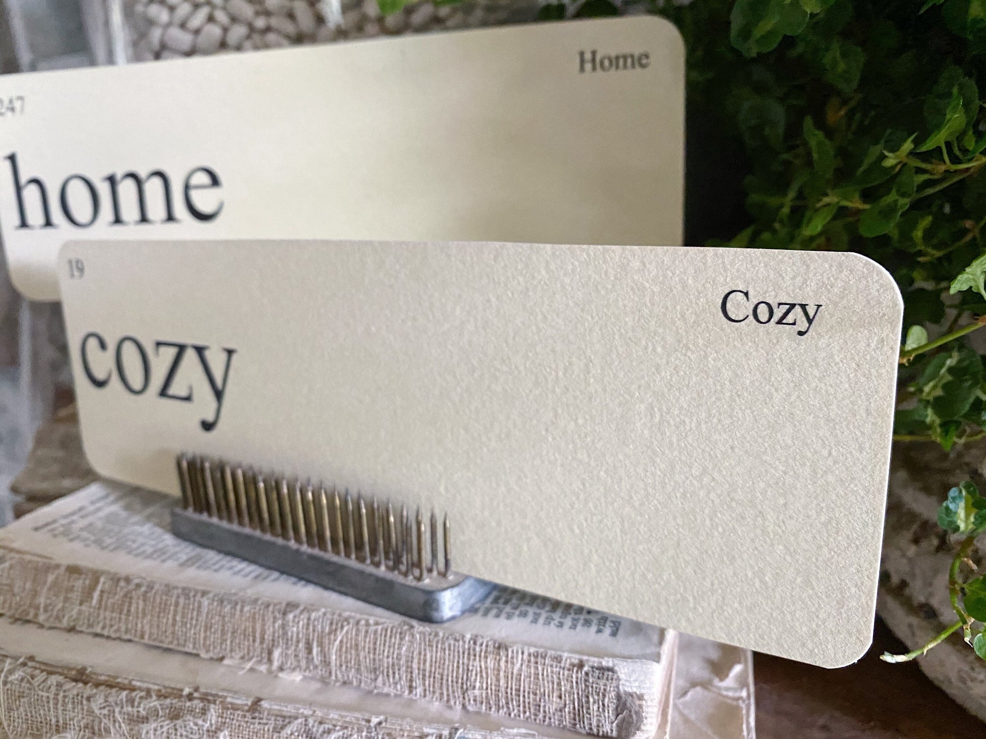 HOME Flash Cards LARGE Vintage Inspired Word Flashcard SET Of 8 Farmhouse Spring Decor Party Favor Banner
