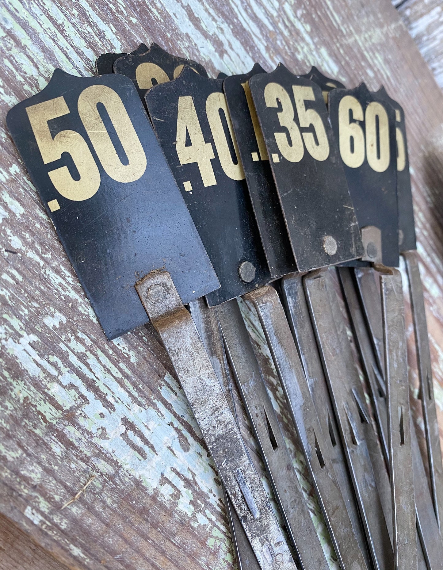 Antique BLACK Cash Register Flag Parts Vintage Metal Numbers Industrial Farmhouse Decor 3 Cent RARE