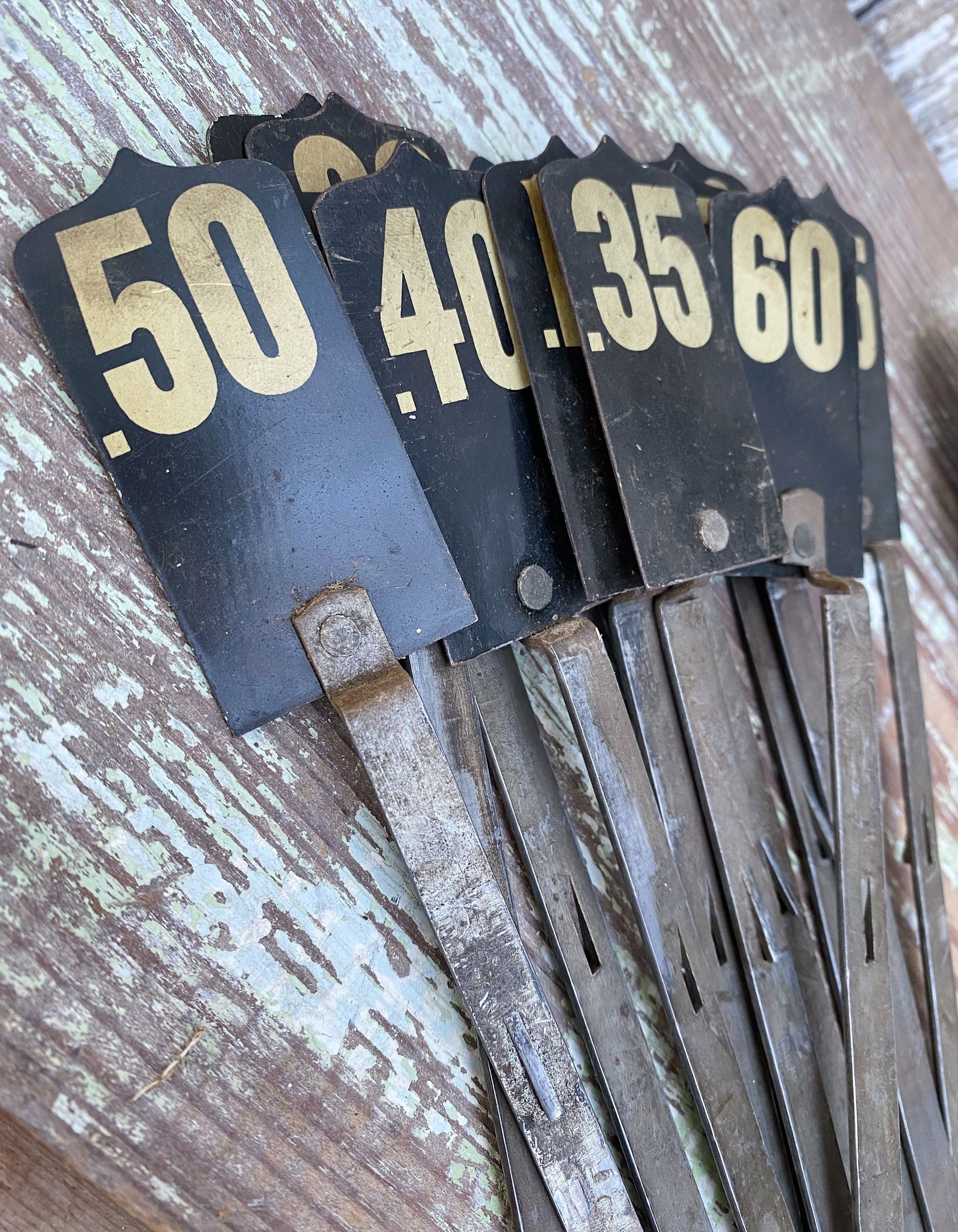 Antique BLACK Cash Register Flag Parts Vintage Metal Numbers Industrial Farmhouse Decor 3 Cent RARE