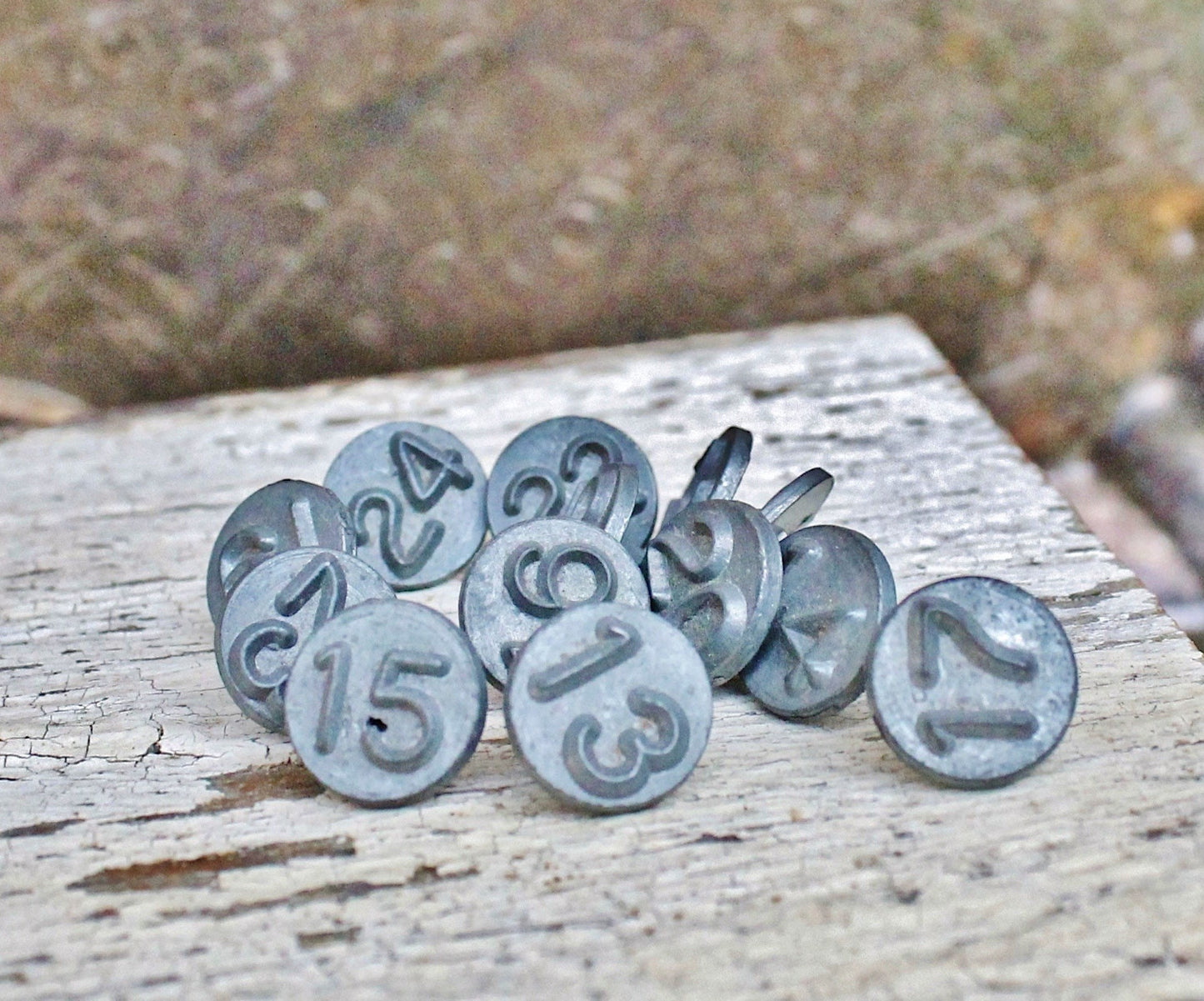 Vintage Metal Number Tack Industrial Salvage Farmhouse Decor Fixer Upper Decor Antique ACRO Tack Window Tack