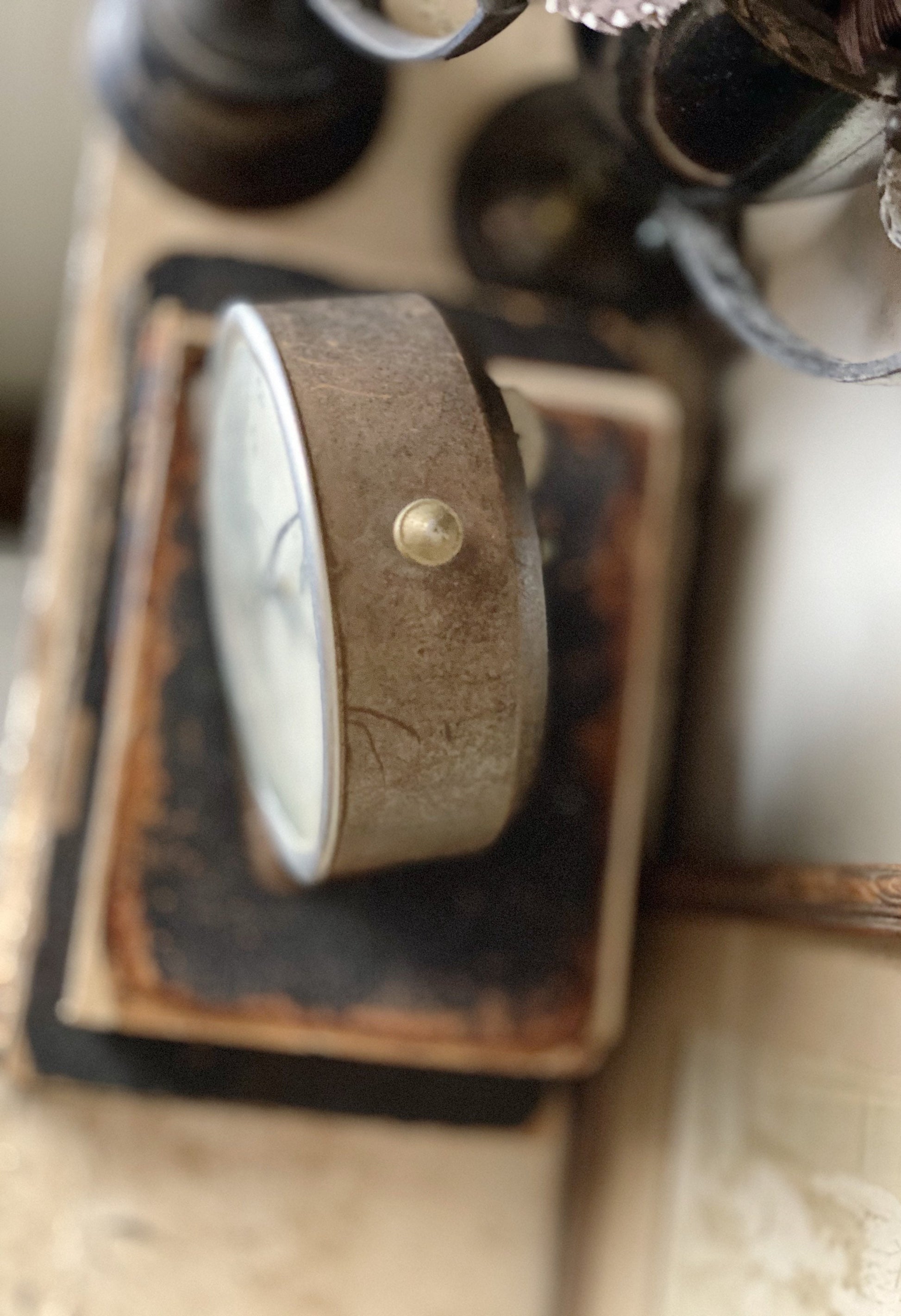 Vintage Westclox Metal Alarm Clock, Farmhouse Industrial Decor