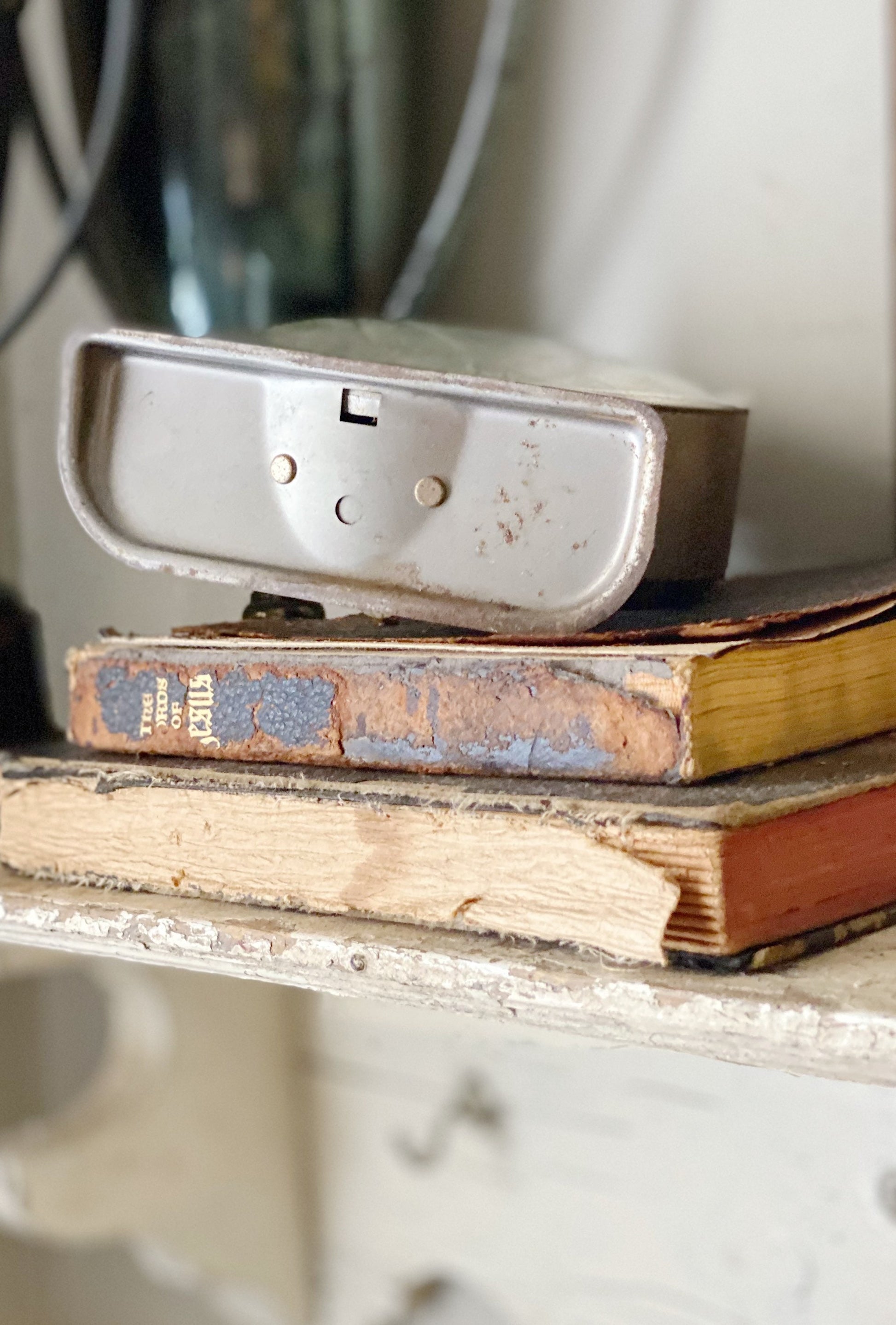 Vintage Westclox Metal Alarm Clock, Farmhouse Industrial Decor