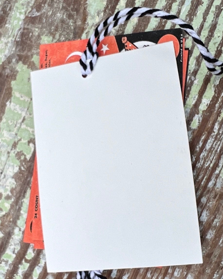 HALLOWEEN CAKE SET Retro Gift Tags Vintage Orange Farmhouse Decor Grungy Party Favor Vintage Halloween Card Fall