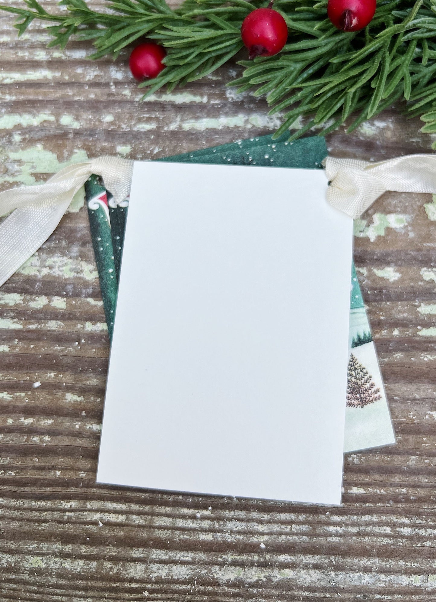 Christmas Vintage Gift Tags NOEL Church Farmhouse Christmas Decor Card French Shabby Gift Wrap