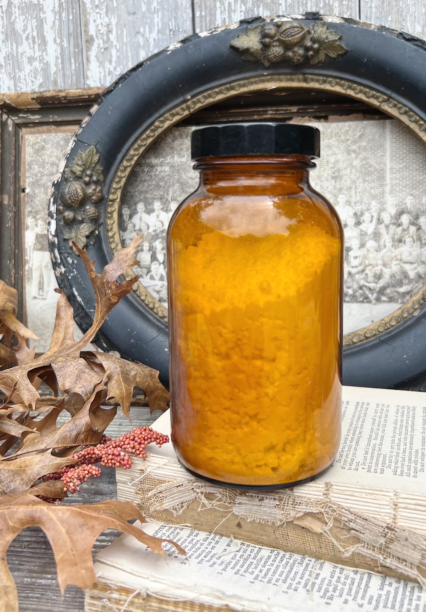 Antique Apothecary Amber Brown Glass Bottle 1 lb. MERCK Pharmacy SODIUM SULFATE Industrial Decor Industrial Salvage