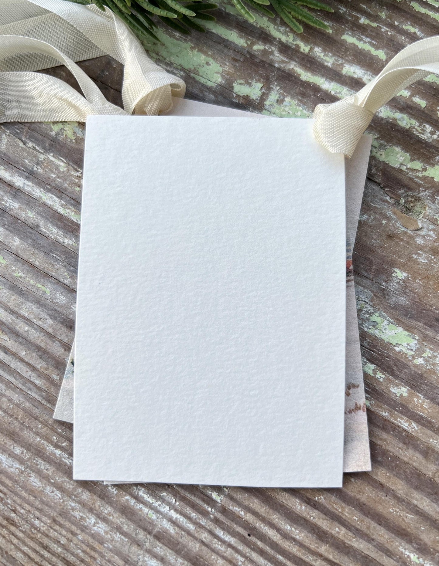 GOD JUL SANTA Gift Tags Vintage Farmhouse Decor Card French Shabby Gift Wrap Christmas Tree Ornament