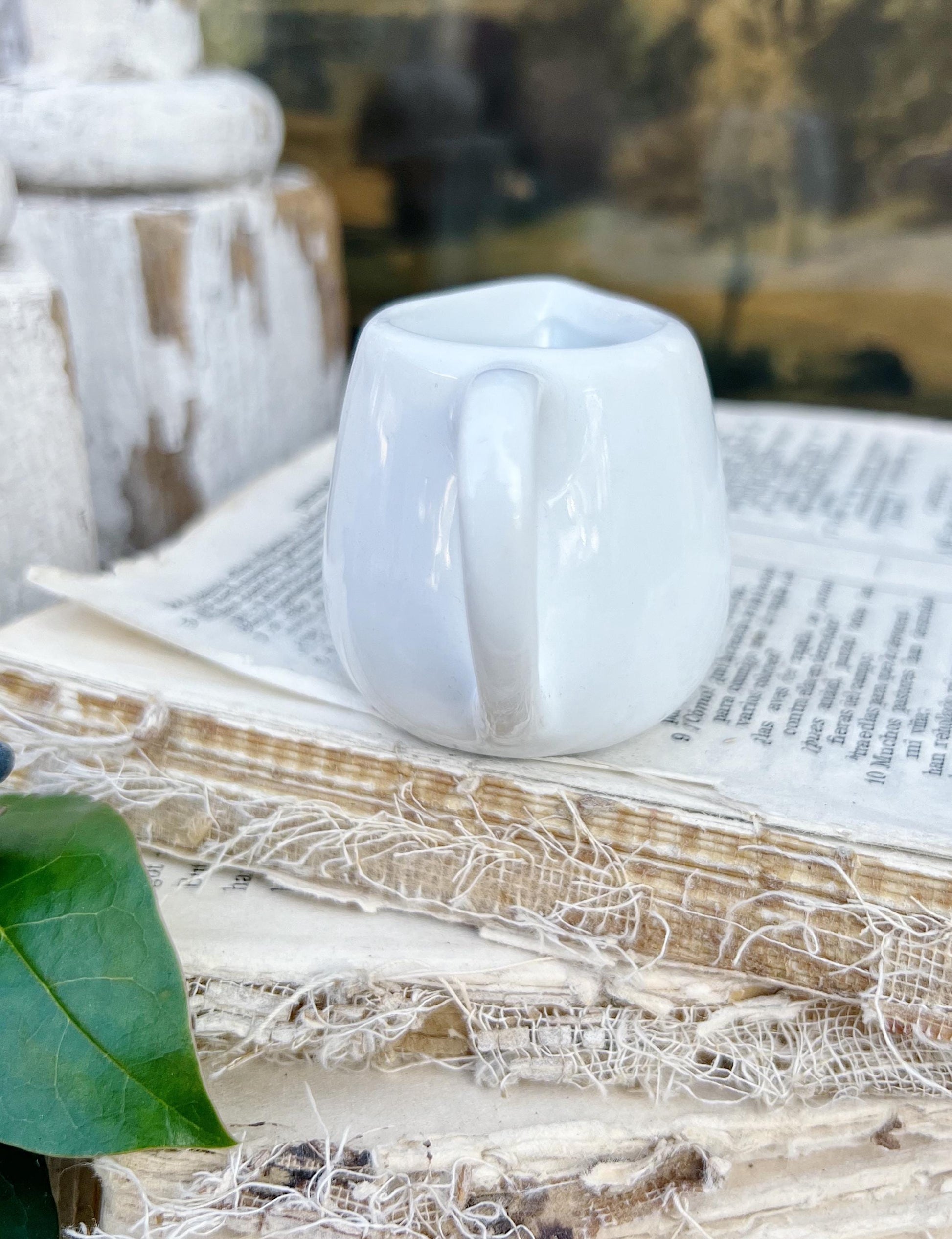 Vintage White Ironstone Creamer Pitcher Farmhouse Decor Restaurantware China