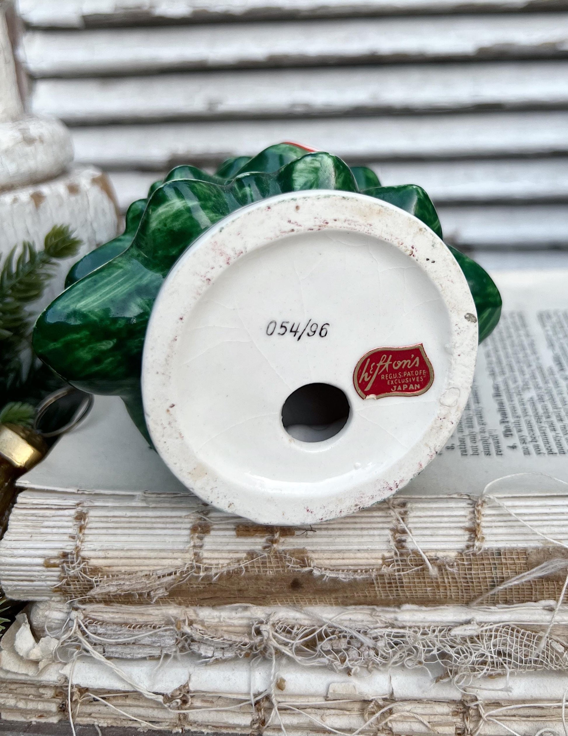 Vintage LEFTON’S Christmas Tree JAPAN Christmas Decor Toothpick Holder