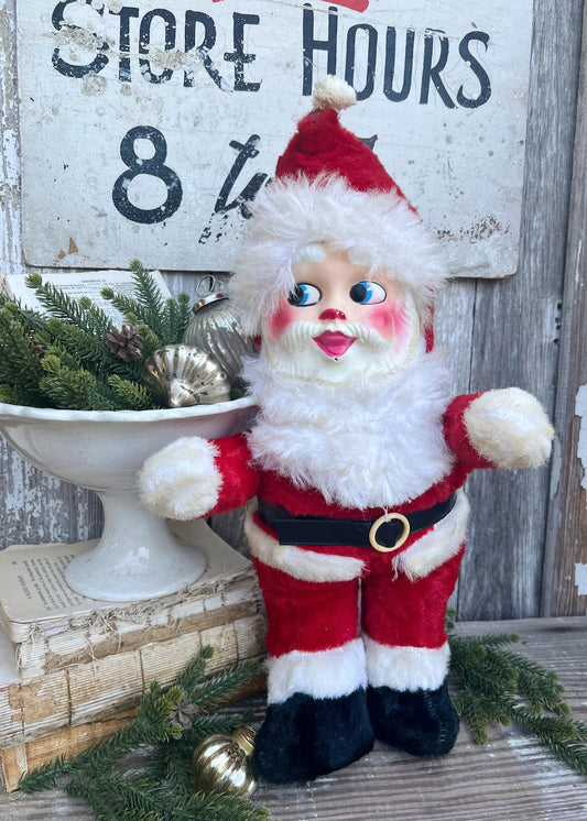 Antique Santa Claus Doll Rushton Farmhouse Vintage Christmas Decoration Ornament Hand Painted Face Japan Rare LARGE