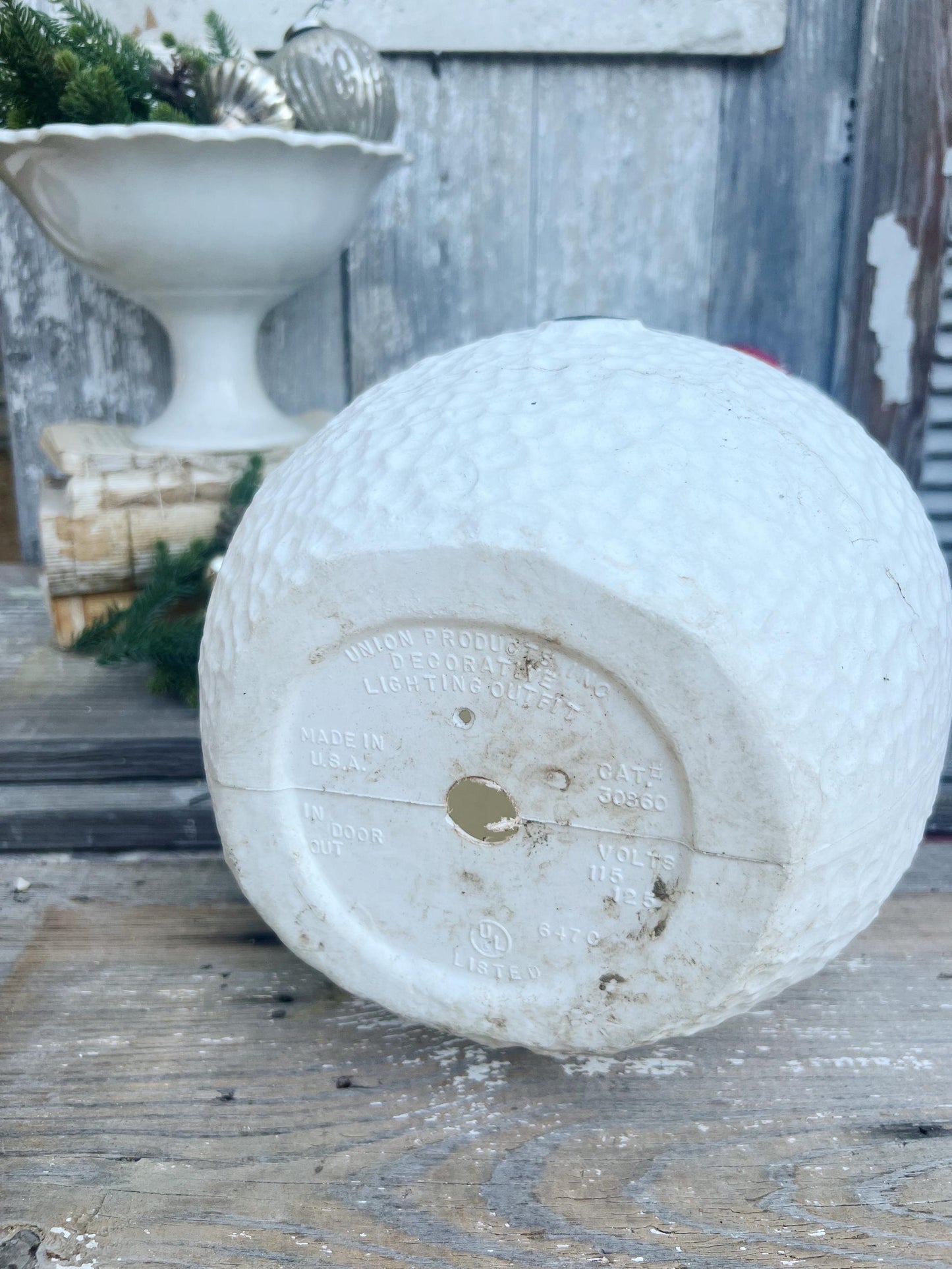 Vintage UNION SNOWMAN FROSTY Blow Mold Yard Decor Christmas Farmhouse Decor Vintage Retro Red White Green