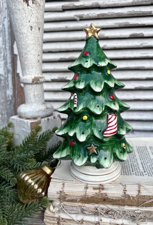 Vintage LEFTON’S Christmas Tree JAPAN Christmas Decor Toothpick Holder