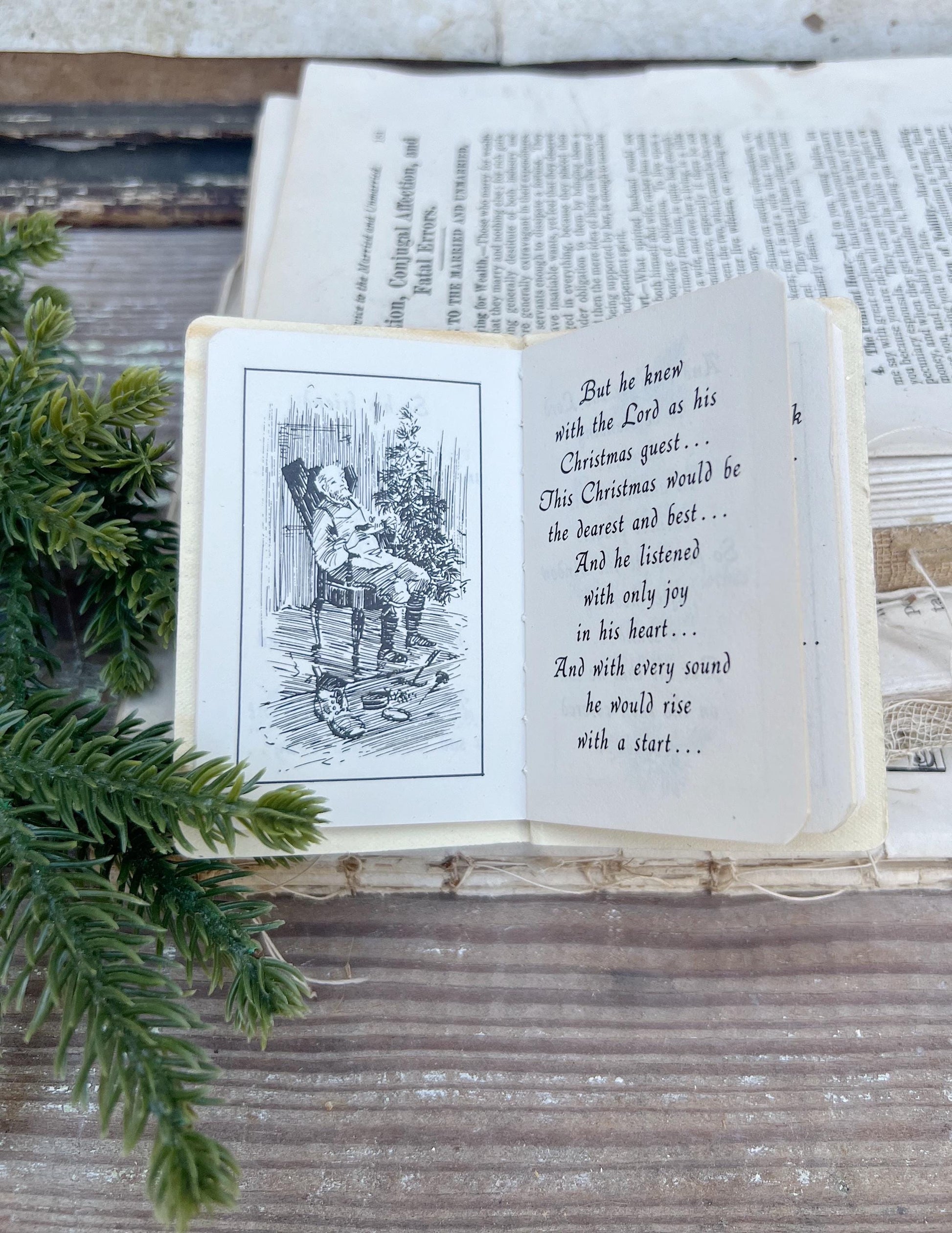 Vintage The Story of the CHRISTMAS GUEST Book Pocket Gibson