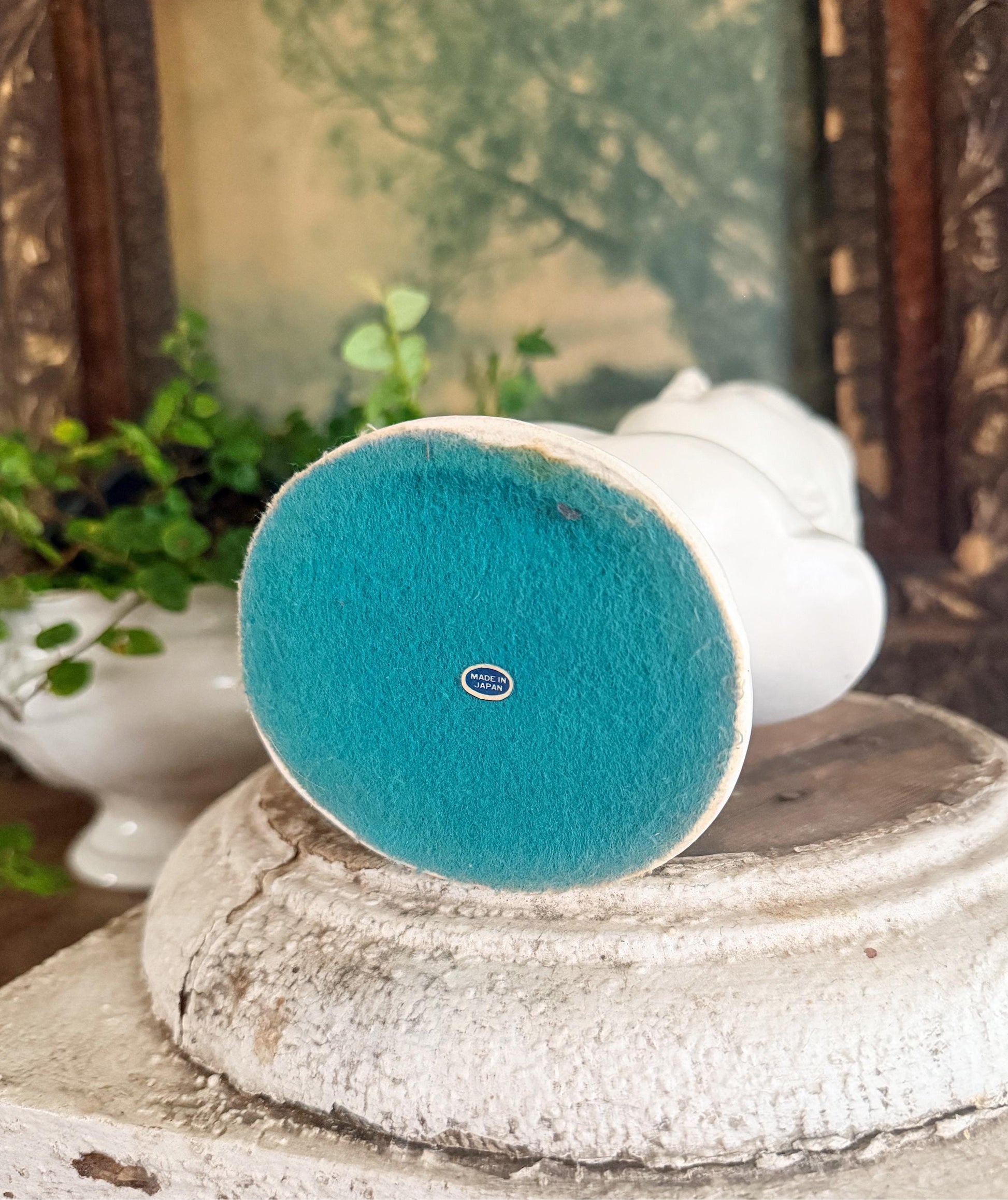 Vintage Girl Bust NAPCOWARE JAPAN White Bisque Victorian Farmhouse Decor Statue