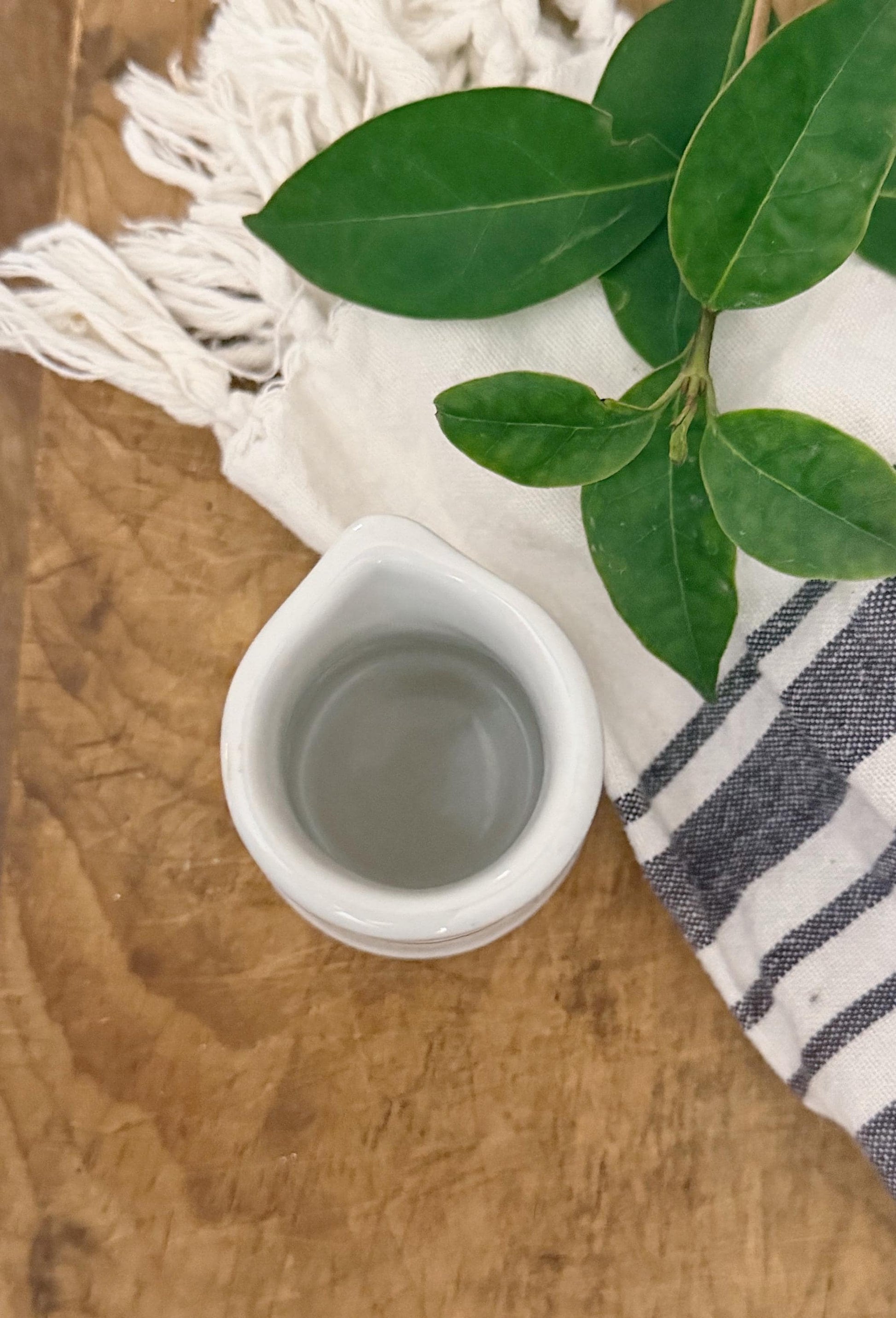 Vintage SHENANGO White Ironstone Chunky Creamer Syrup Pitcher Restaurant Ware Farmhouse