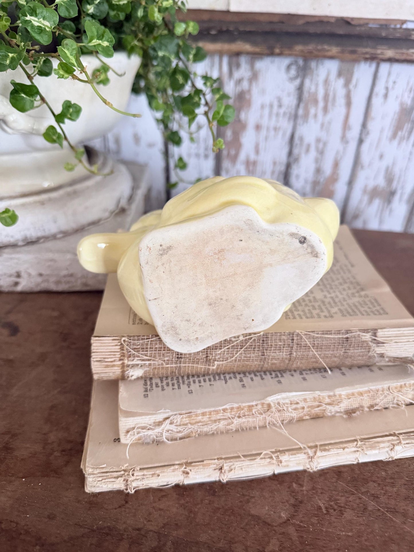 Vintage Ceramic DUCK Flower Pot USA McCoy Container Farmhouse Decor GARDEN Decor Ironstone