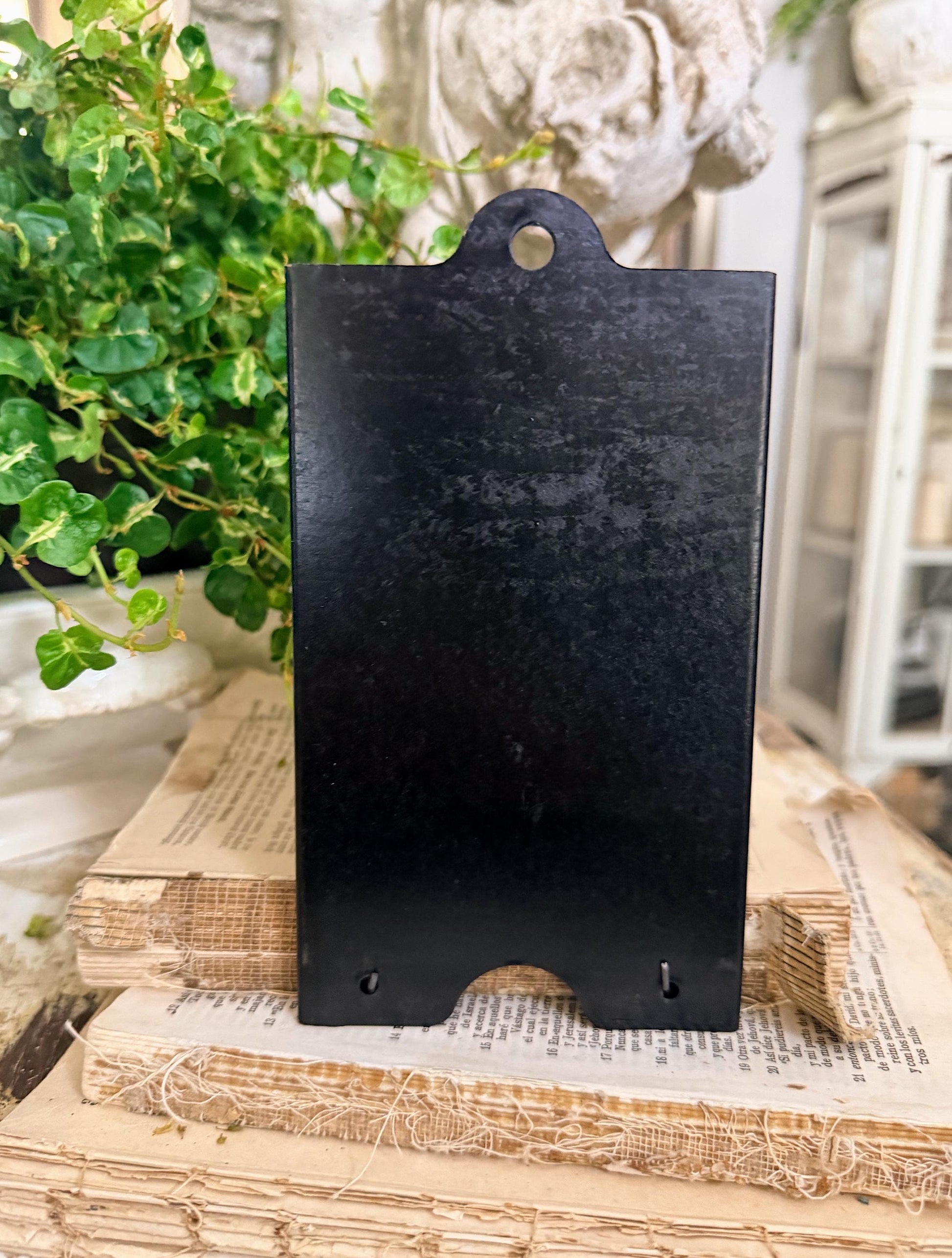Antique McCaskey Register Clip Holder: TUESDAY Industrial Metal Clipboard