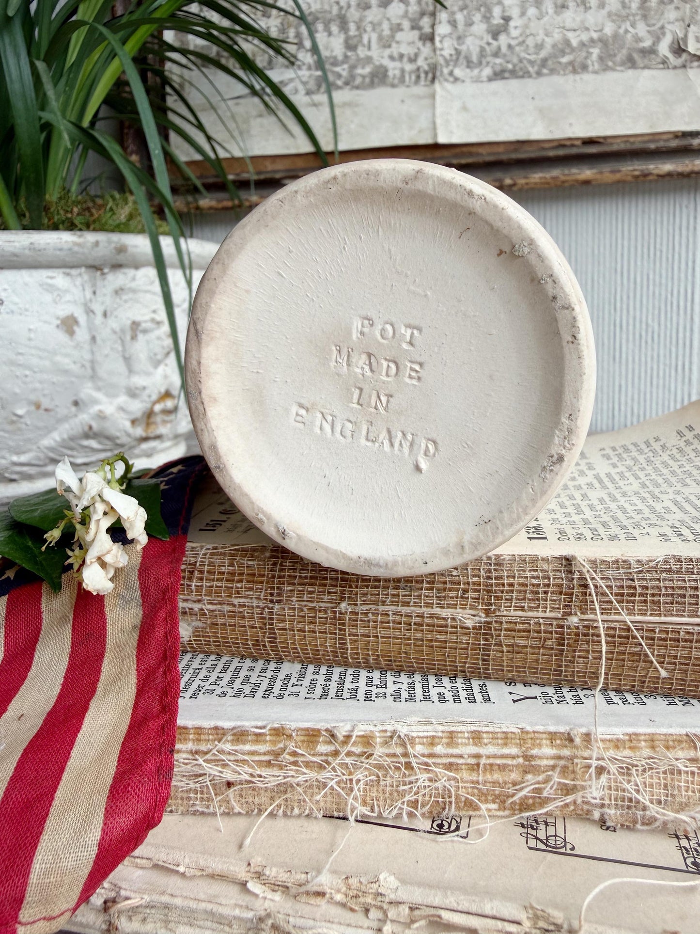 Antique Dundee Marmalade Pot – English Ironstone Crock, James Keiller & Son, 1797 Heart Mark, Farmhouse Decor