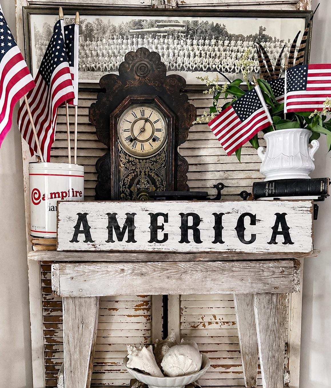 FIREWORKS Wood Sign – Reclaimed Barn Wood, Rustic Farmhouse Americana Decor