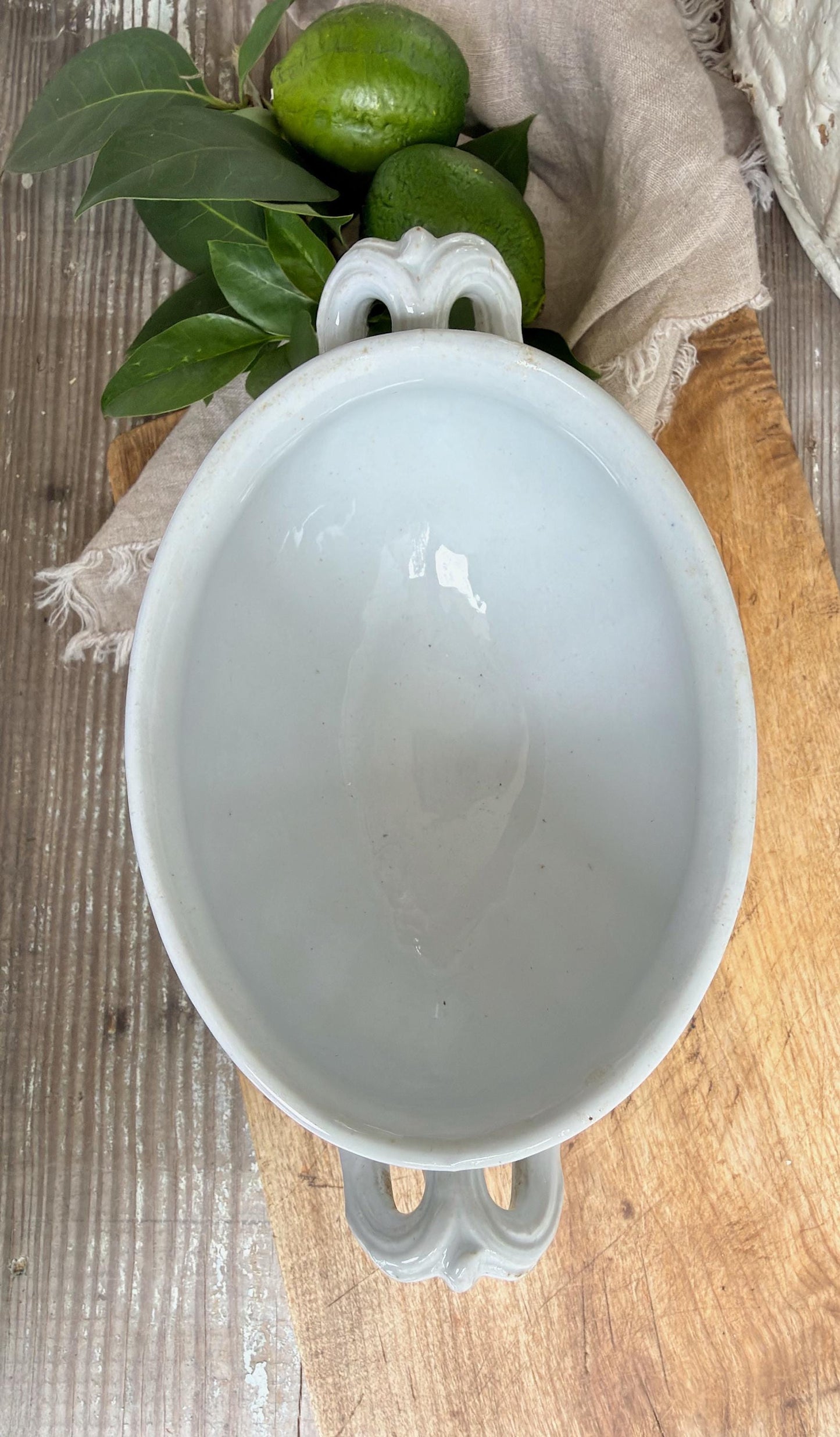 Antique Ironstone Tureen, Compote Bowl, Staffordshire England Elsmore & Forster