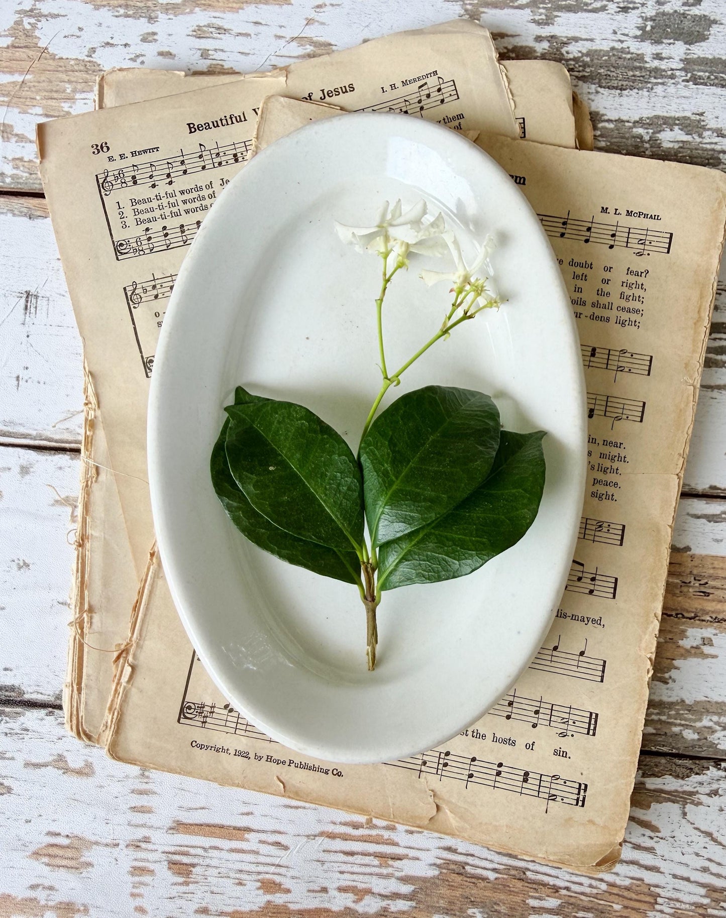 Ironstone Soap Dish, Antique White Platter Dish, English Ironstone Tray, Farmhouse Bathroom Decor