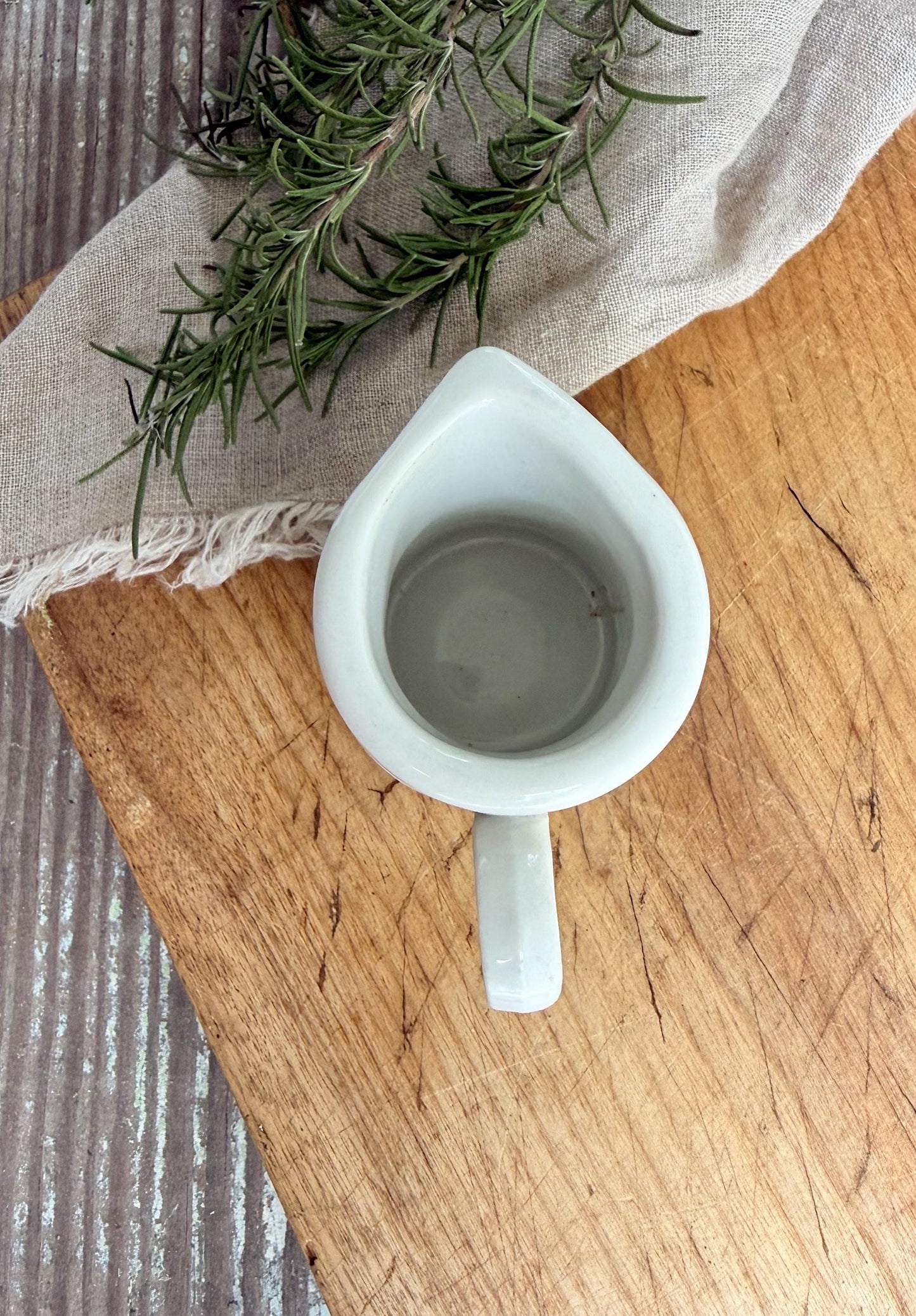 Chunky Ironstone Creamer McNicol, White Antique Pitcher, Small Milk Jug, Farmhouse Kitchen Decor