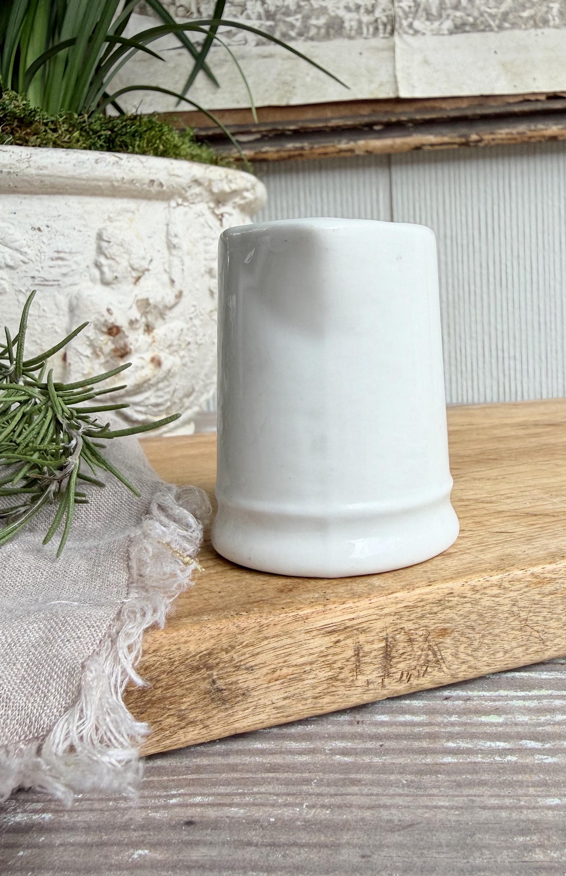 Chunky Ironstone Creamer McNicol, White Antique Pitcher, Small Milk Jug, Farmhouse Kitchen Decor