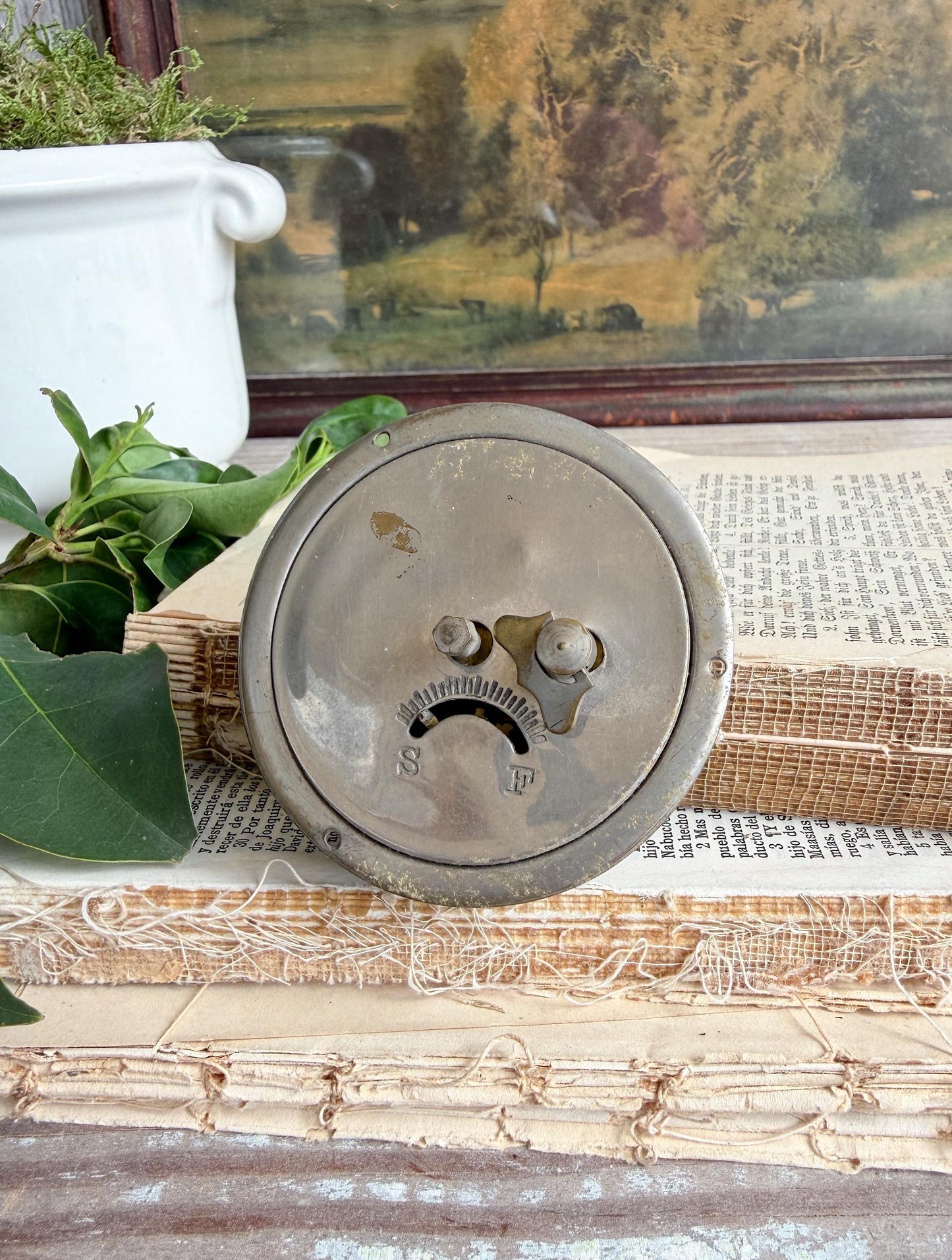 Antique Clock Part, Farmhouse Industrial Decor