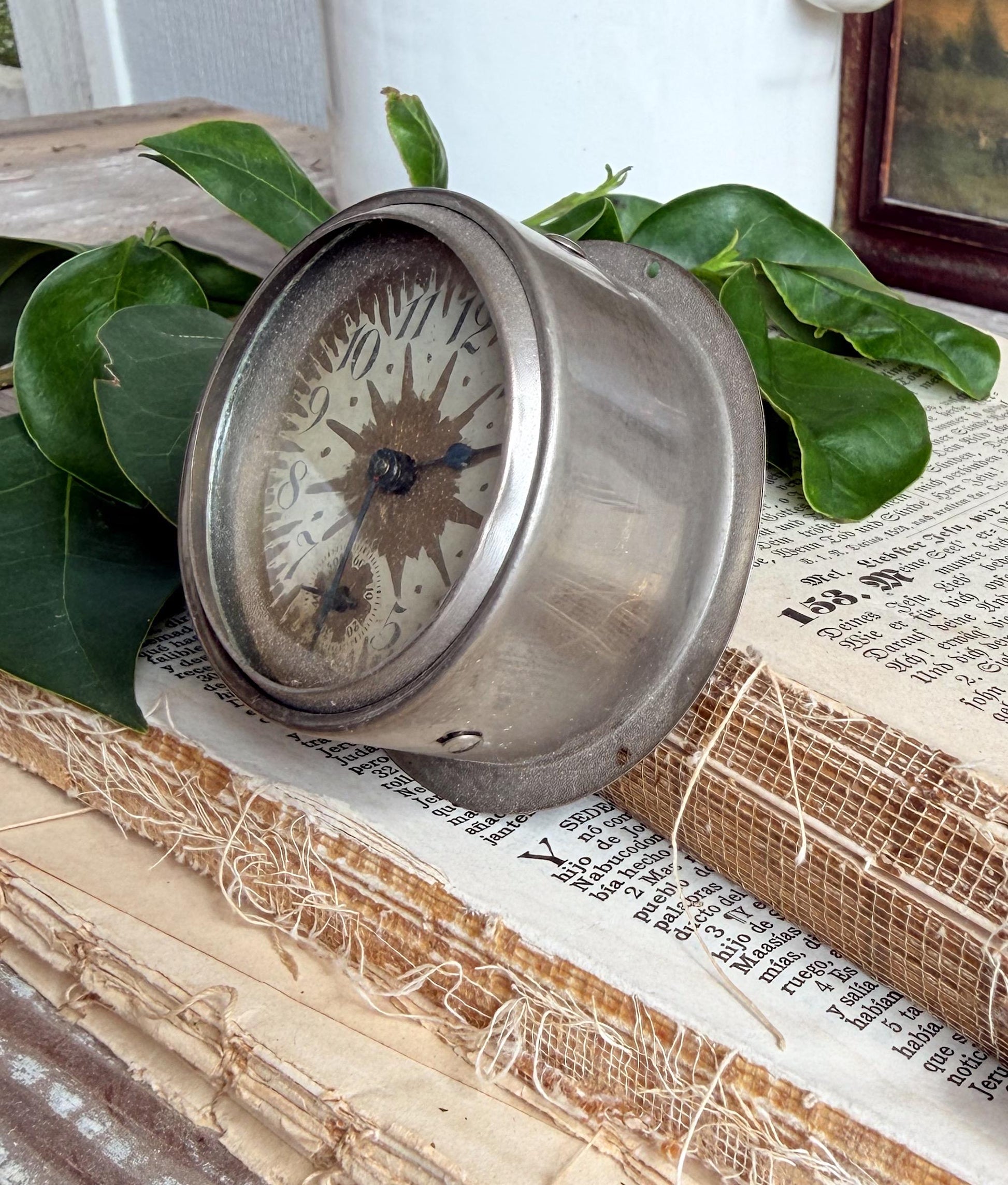 Antique Clock Part, Farmhouse Industrial Decor