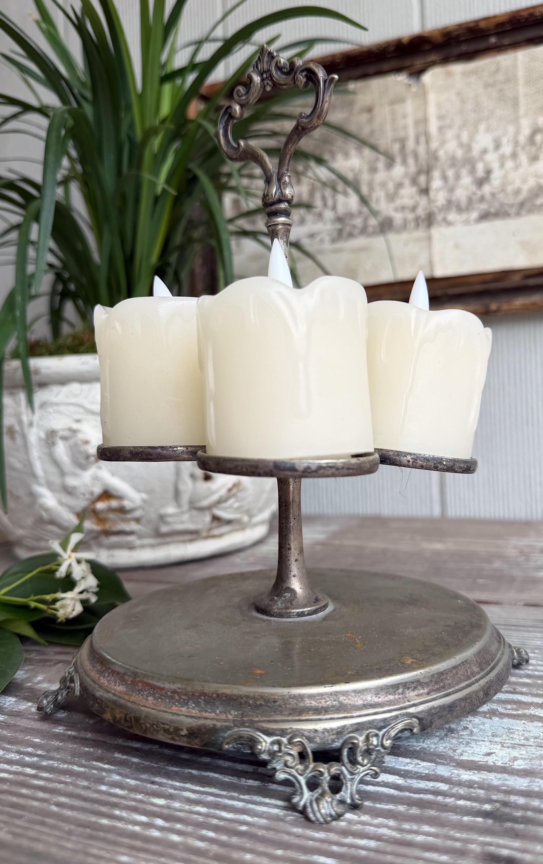 Antique Silver Cruet Stand, Victorian Table Caddy, Ornate Condiment Holder, Farmhouse Display