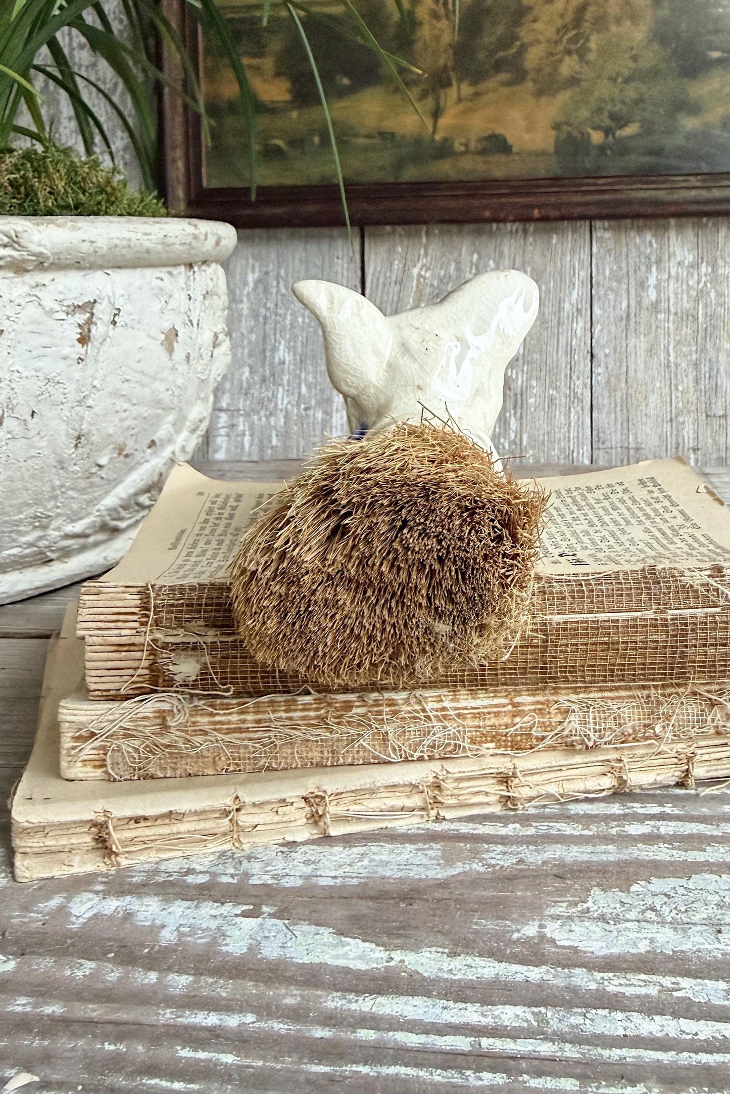 Vintage Scottie Dog Crumb Brush Ceramic Japan Farmhouse Cottage Decor