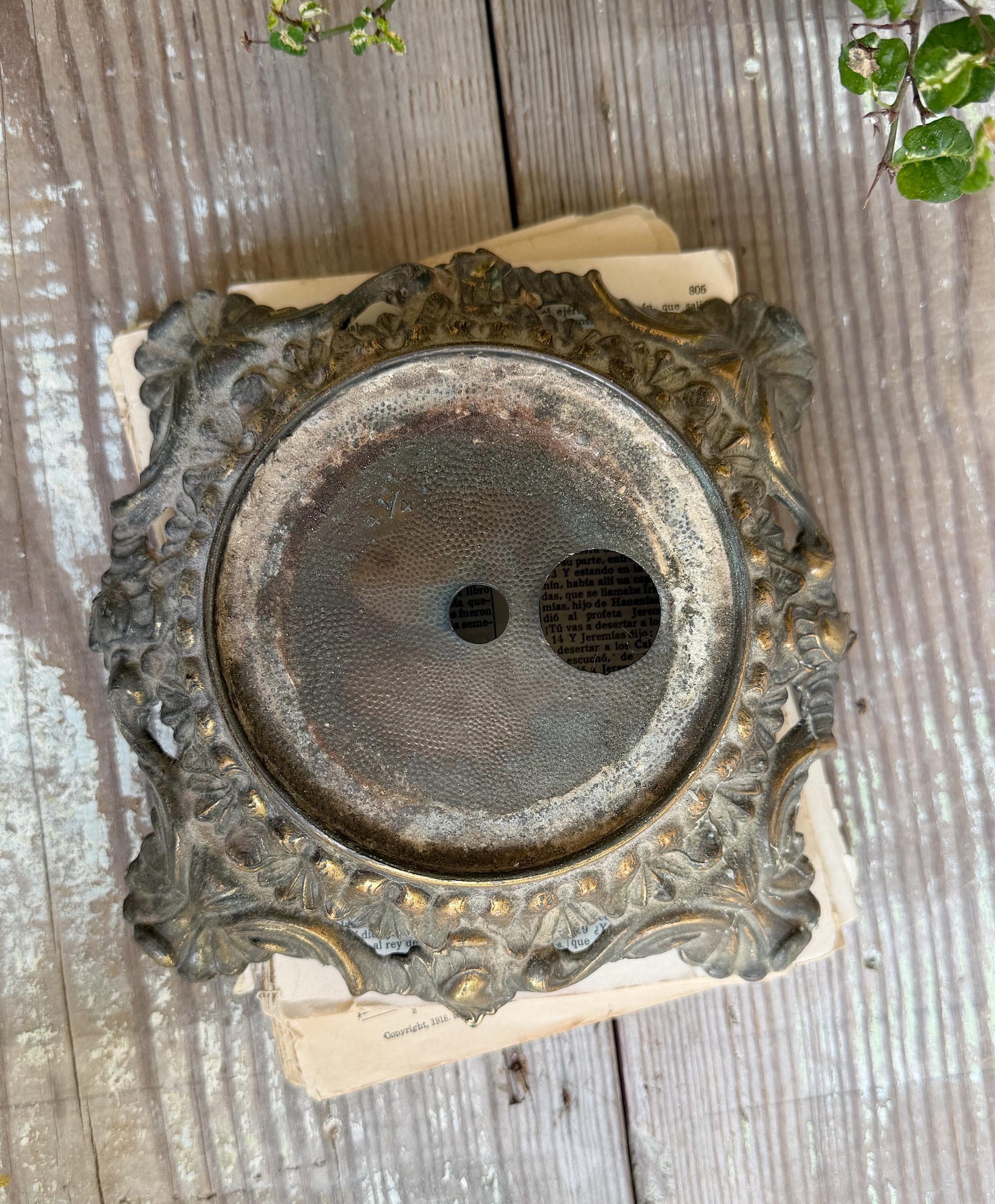 Antique Metal BRASS Lamp Base Light Part Architectural Industrial Salvage