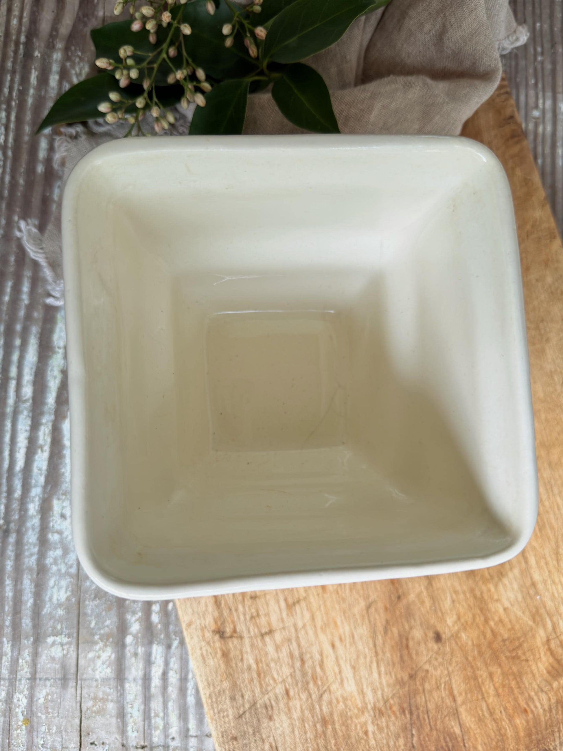 Vintage HAEGER Planter Creamy White Ceramic Container Farmhouse Garden Decor USA